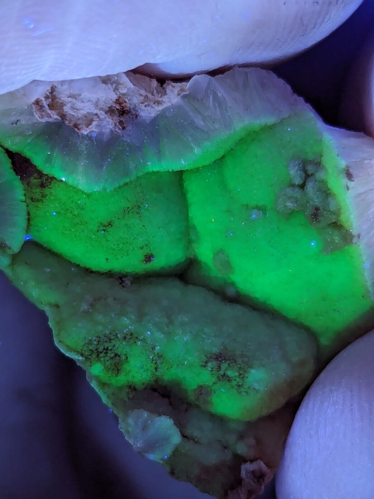 UV Reactive Yellow Wavellite -Old Stock - Crows Saline County Arkansas RARE - Collectibles:Rocks Fossils &