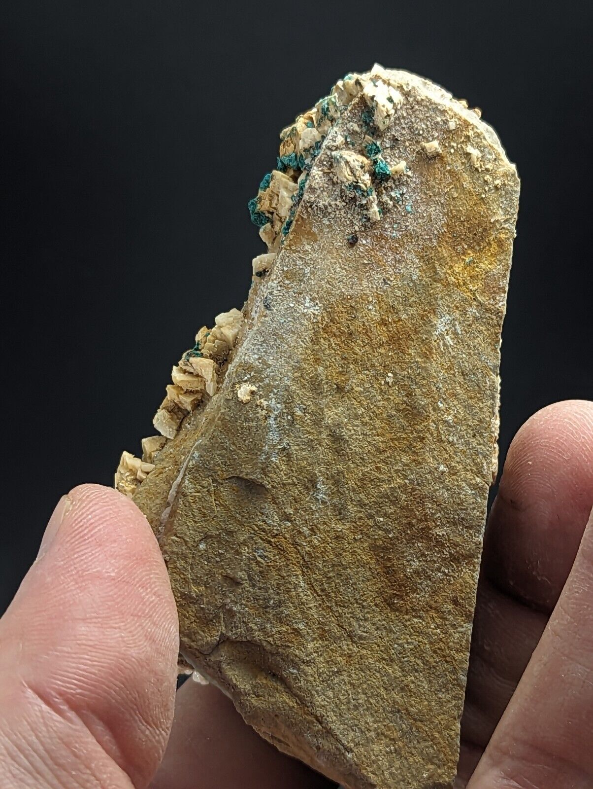 Very Rare Aurichalcite on Dolomite Red Cloud Mine Rush Marion Co. Arkansas - Collectibles:Rocks Fossils &