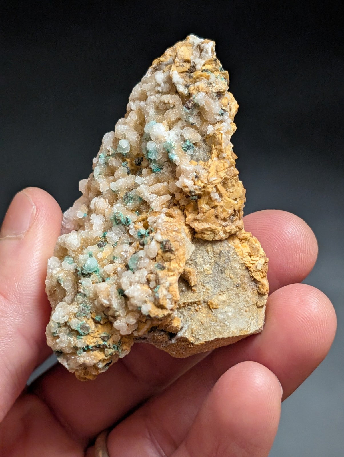 Very Rare Aurichalcite and Selenite Red Cloud Mine Rush Marion Co. Arkansas - Collectibles:Rocks Fossils &