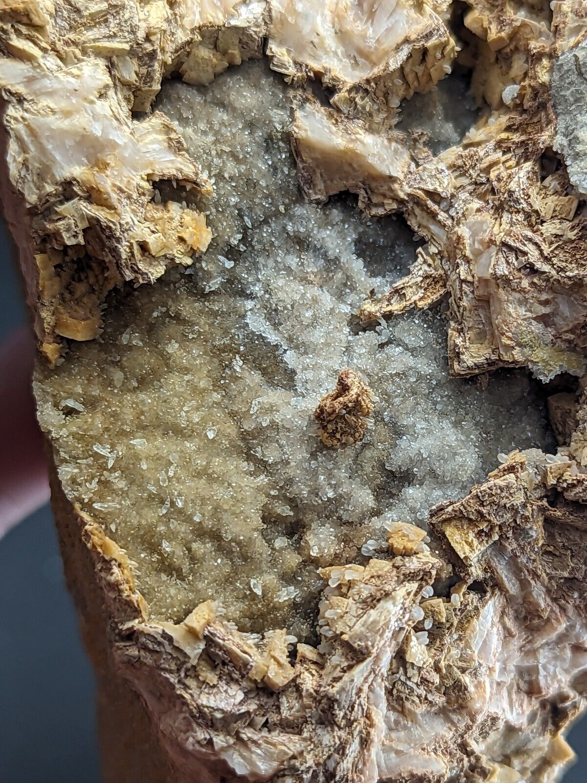 Very Rare Aurichalcite and Selenite Red Cloud Mine Rush Marion Co. Arkansas - Collectibles:Rocks Fossils &