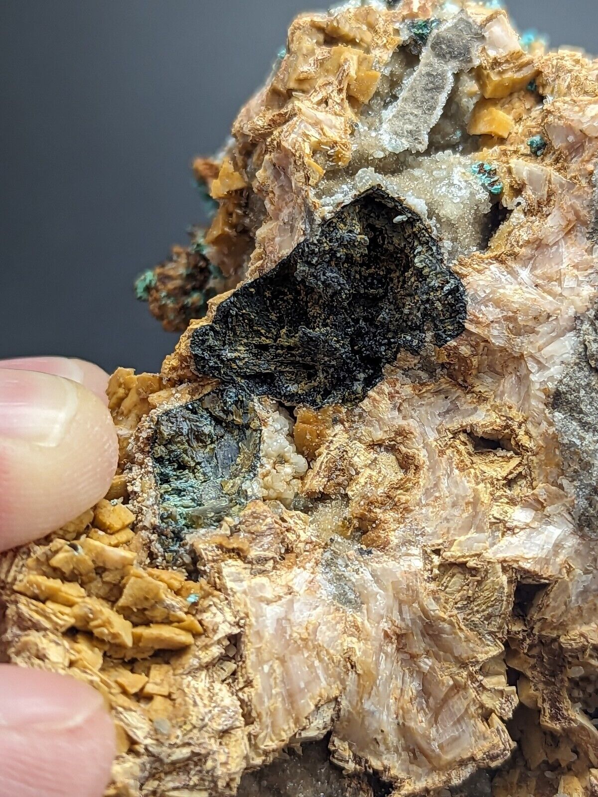 Very Rare Aurichalcite and Selenite Red Cloud Mine Rush Marion Co. Arkansas - Collectibles:Rocks Fossils &