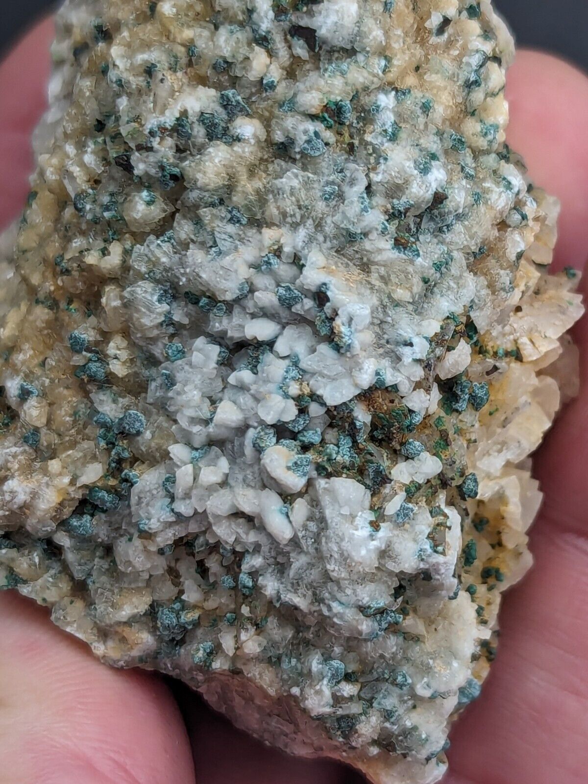 Very Rare Aurichalcite and Selenite Red Cloud Mine Rush Marion Co. Arkansas - Collectibles:Rocks Fossils &