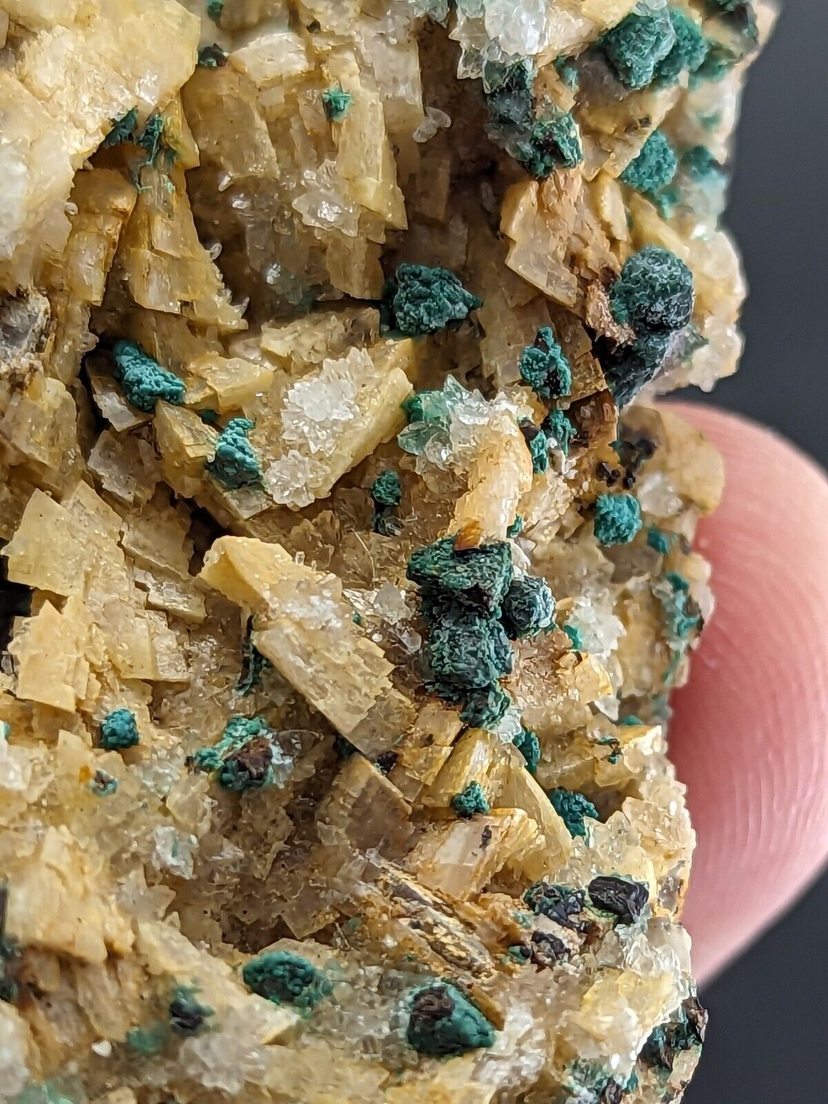 Very Rare Aurichalcite and Selenite Red Cloud Mine Rush Marion Co. Arkansas - Collectibles:Rocks Fossils &