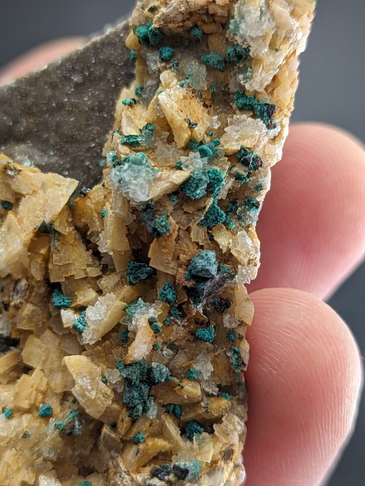 Very Rare Aurichalcite and Selenite Red Cloud Mine Rush Marion Co. Arkansas - Collectibles:Rocks Fossils &