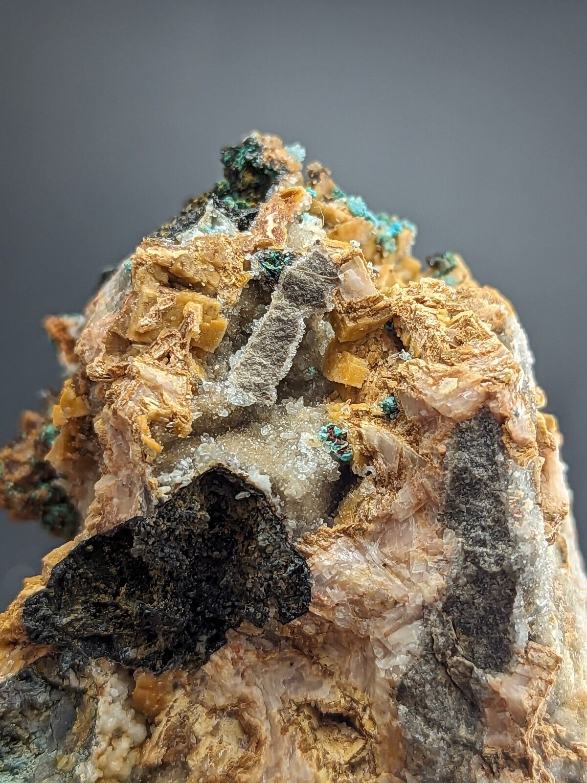 Very Rare Aurichalcite and Selenite Red Cloud Mine Rush Marion Co. Arkansas - Collectibles:Rocks Fossils &