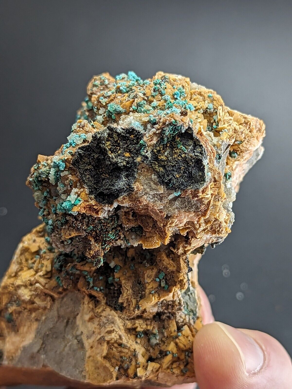 Very Rare Aurichalcite and Selenite Red Cloud Mine Rush Marion Co. Arkansas - Collectibles:Rocks Fossils &