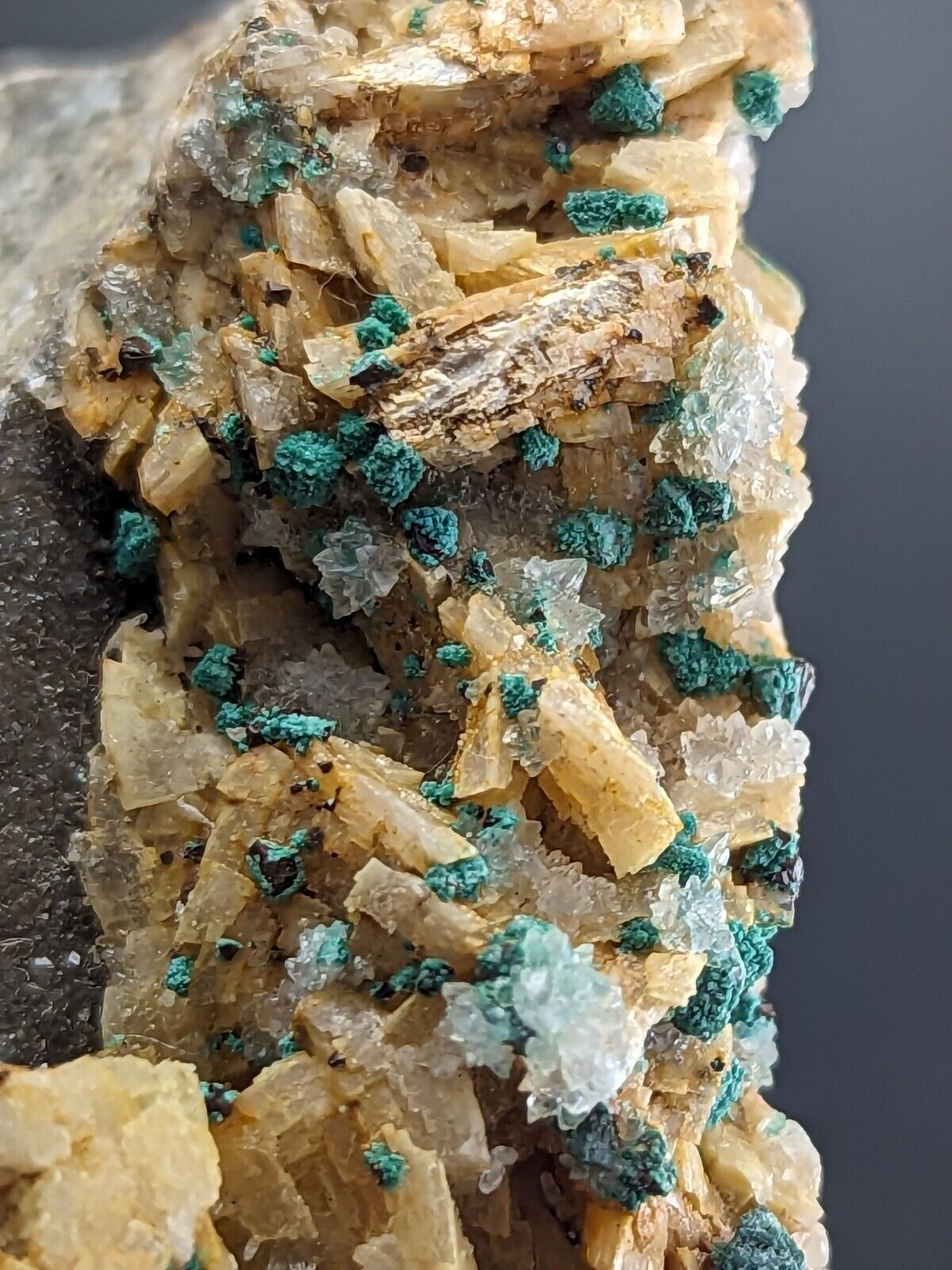 Very Rare Aurichalcite and Selenite Red Cloud Mine Rush Marion Co. Arkansas - Collectibles:Rocks Fossils &