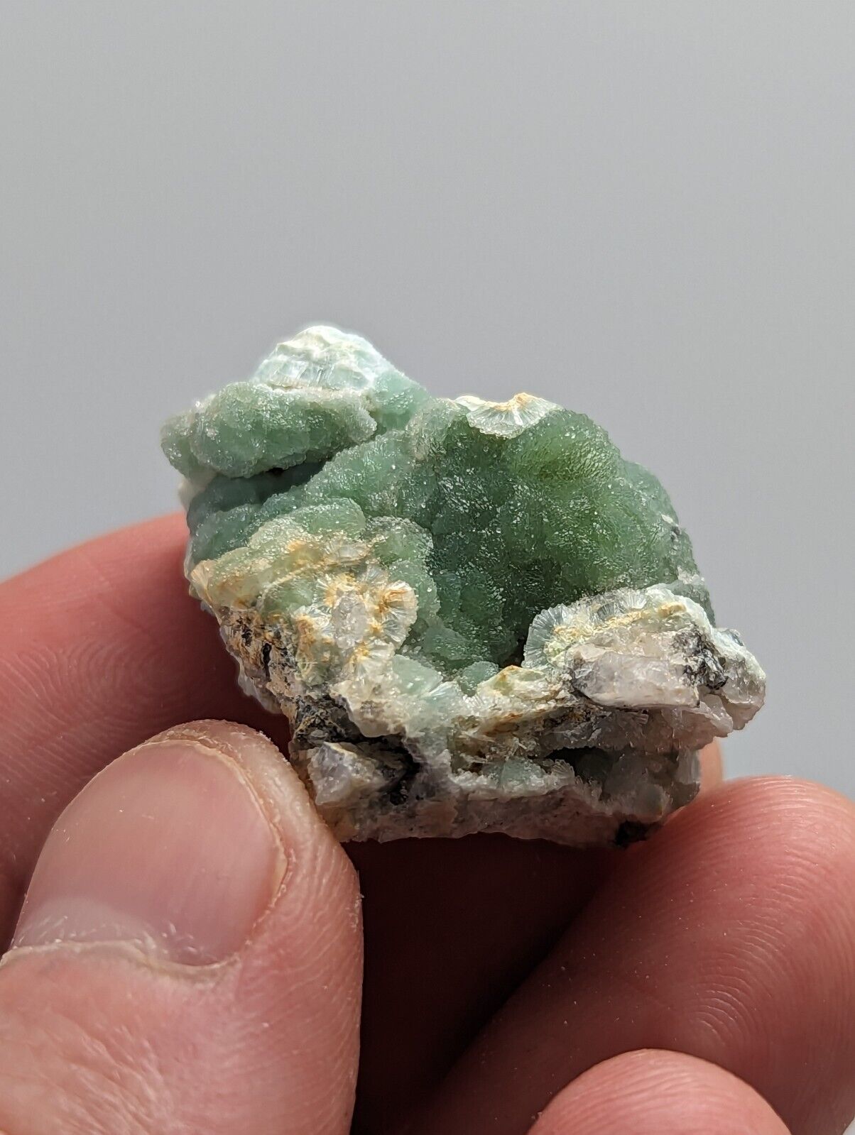 Green mineral specimen.