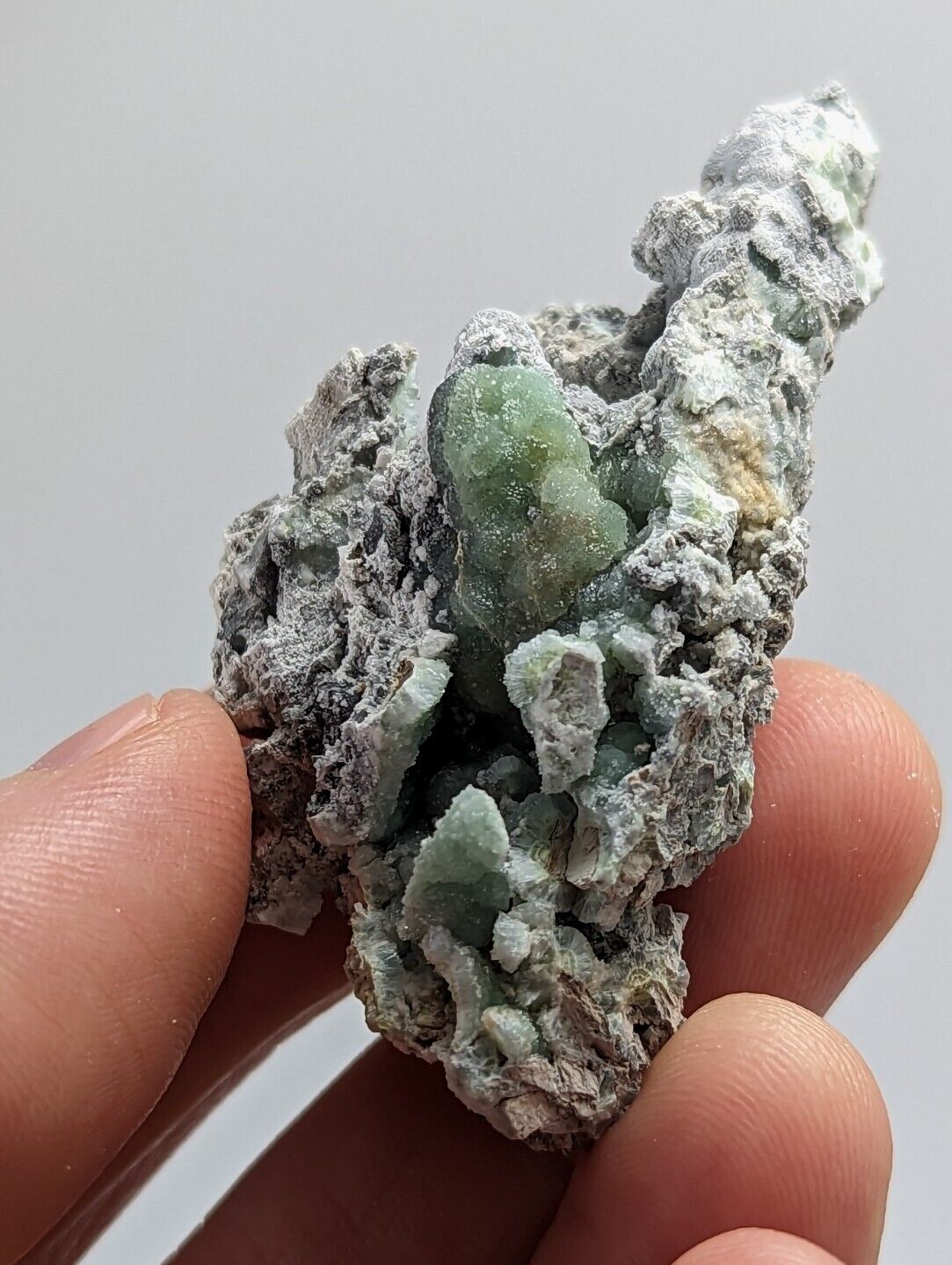 Green and gray mineral specimen.
