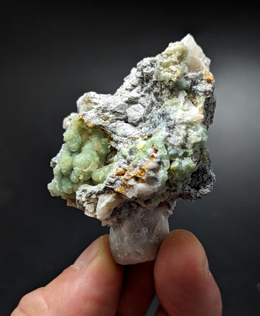 Wavellite and Quartz - Mauldin Mountain Arkansas Mushroom shaped! Unique! - Collectibles:Rocks Fossils &