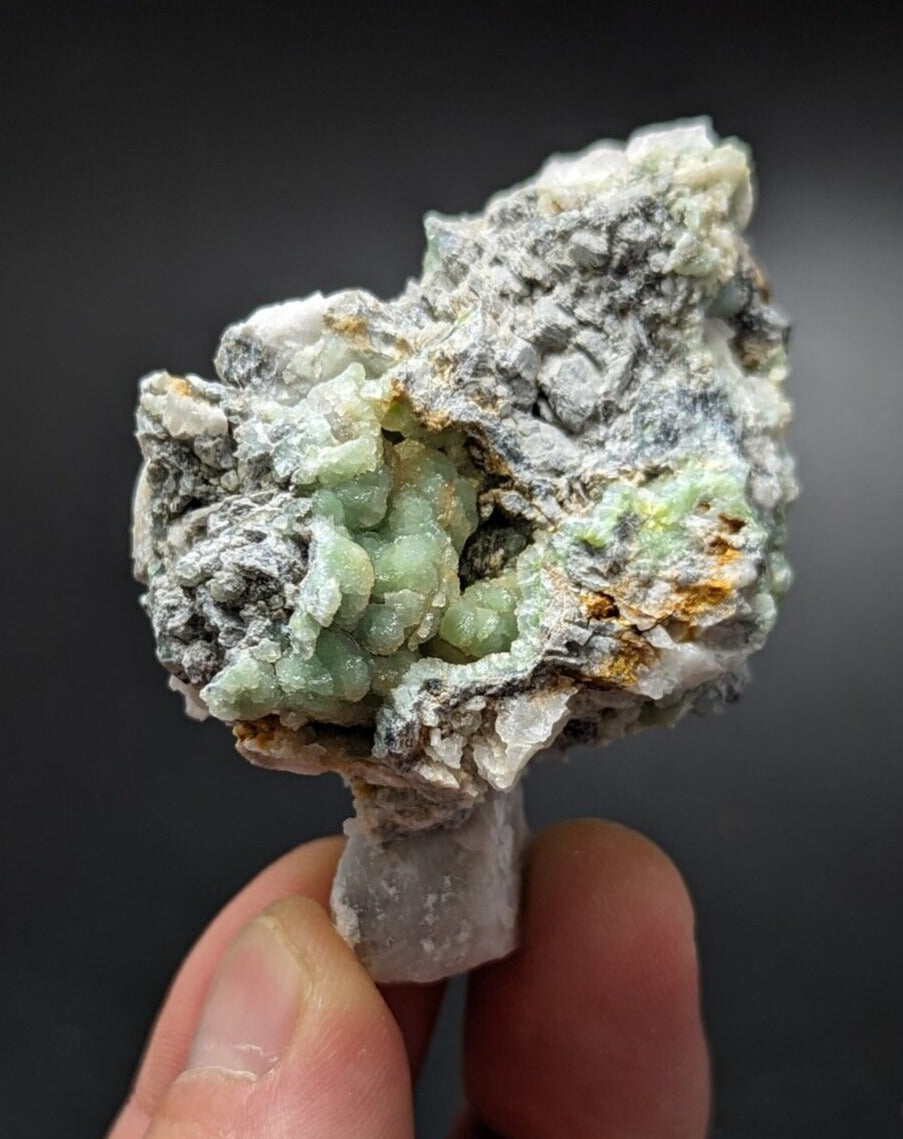 Wavellite and Quartz - Mauldin Mountain Arkansas Mushroom shaped! Unique! - Collectibles:Rocks Fossils &