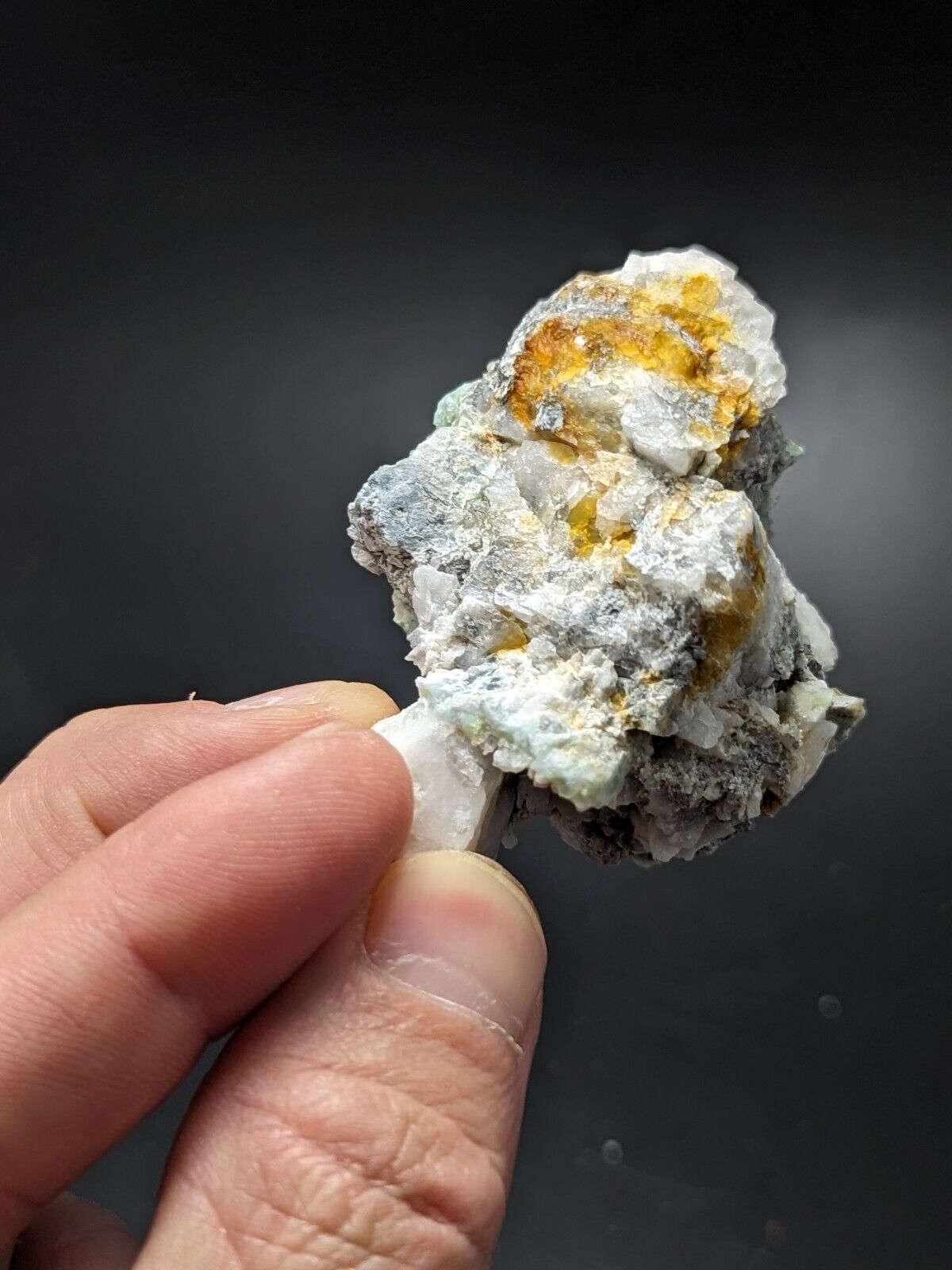 Wavellite and Quartz - Mauldin Mountain Arkansas Mushroom shaped! Unique! - Collectibles:Rocks Fossils &