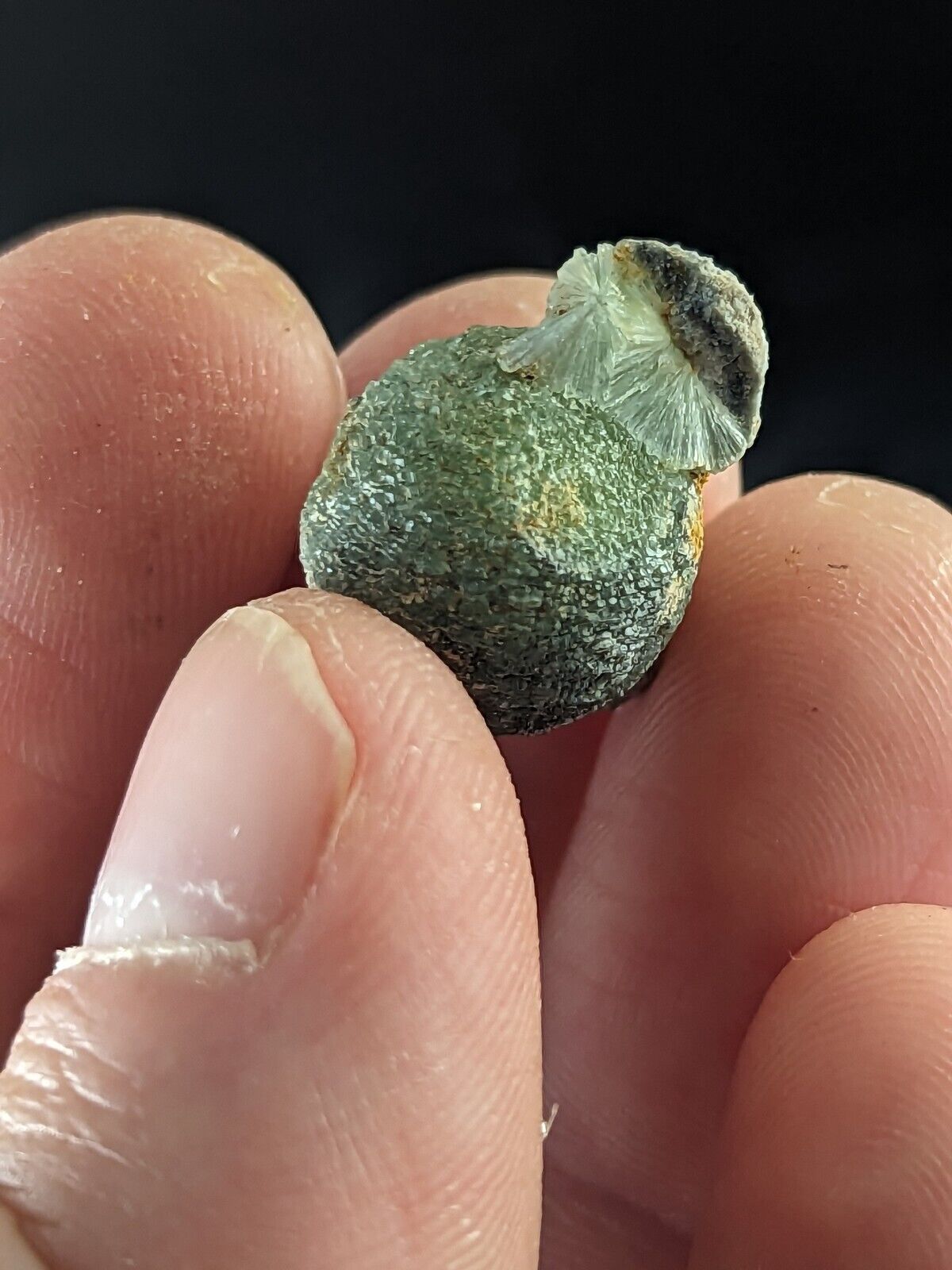 Wavellite Sphere! - Fantastic Old Stock - Mauldin Mountain Arkansas ooak - Collectibles:Rocks Fossils &
