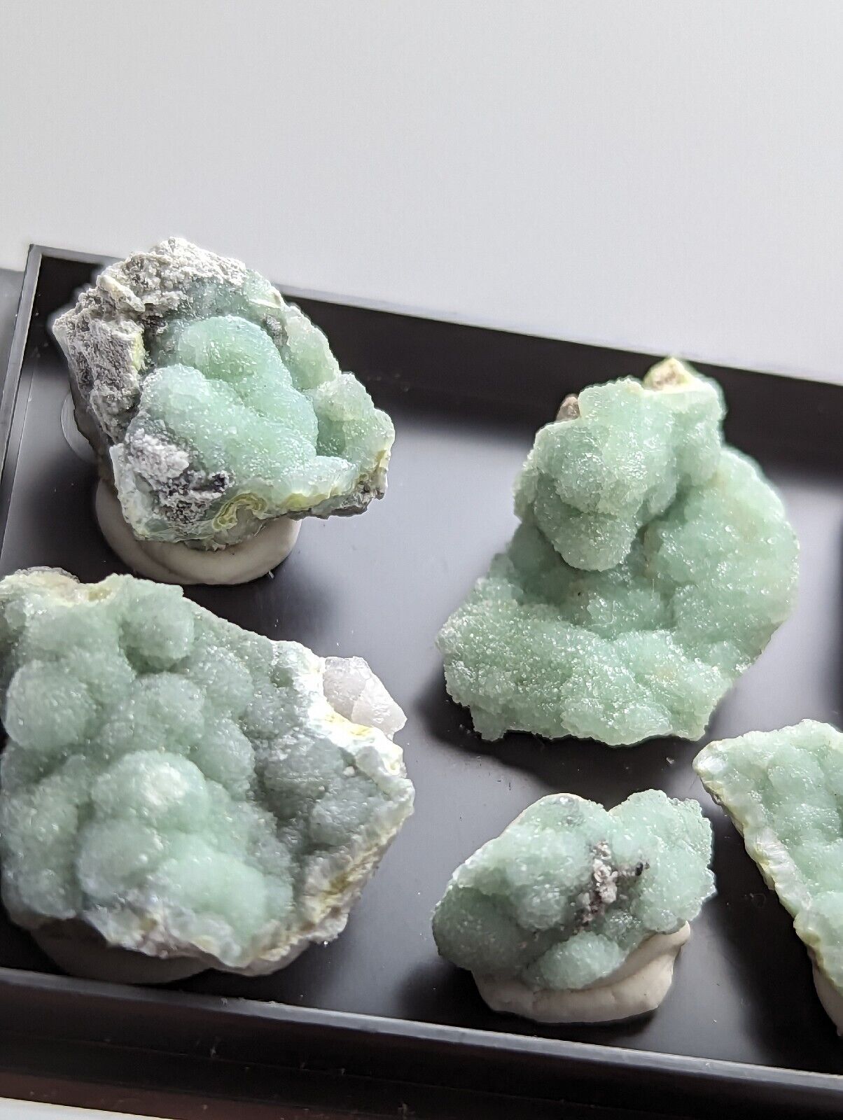 Wavellite - Unique Set of 6 w/ case - Old Stock - Mauldin Mountain Arkansas - Collectibles:Rocks Fossils &