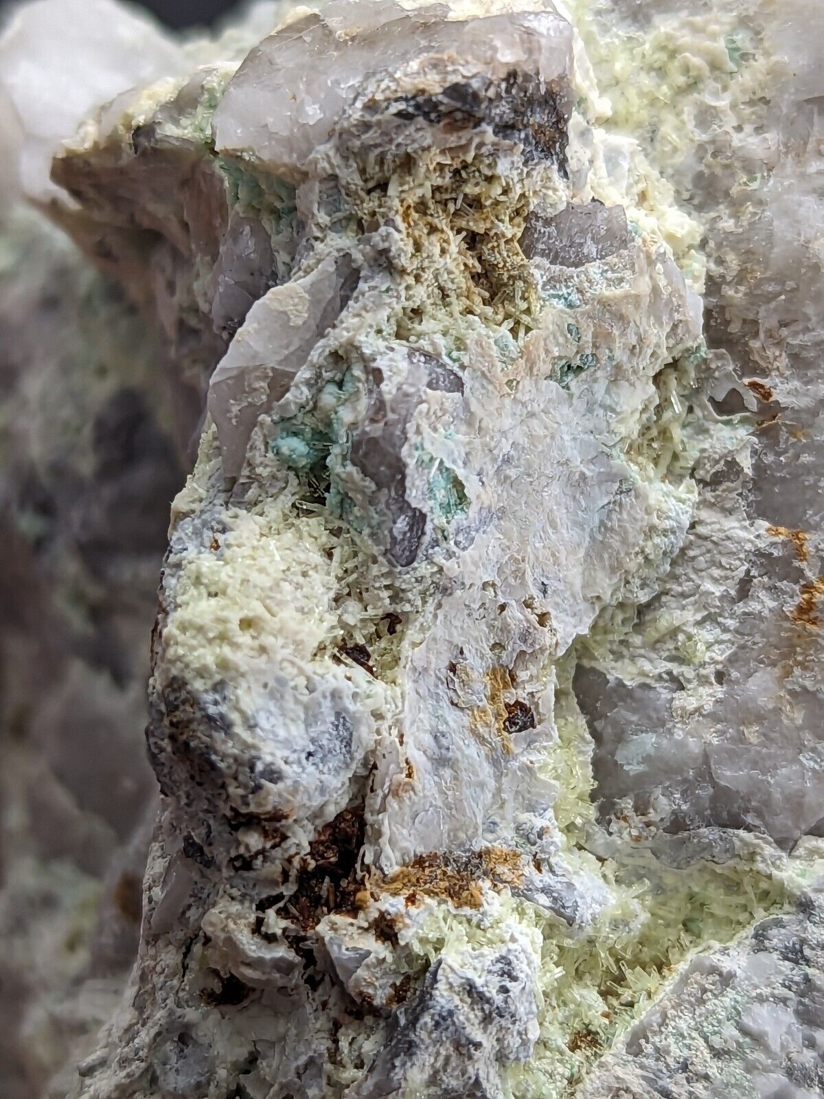 Wavellite with Variscite - Rare Old Stock - Polk County Arkansas Super Unique - Collectibles:Rocks Fossils &
