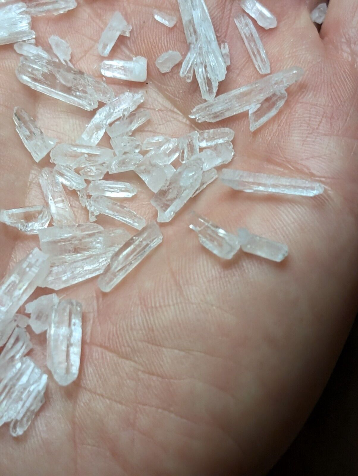 x50 Small Jeffrey Quarry Solution Quartz Crystals Arkansas Old Stock OOAK Set - Collectibles:Rocks Fossils &
