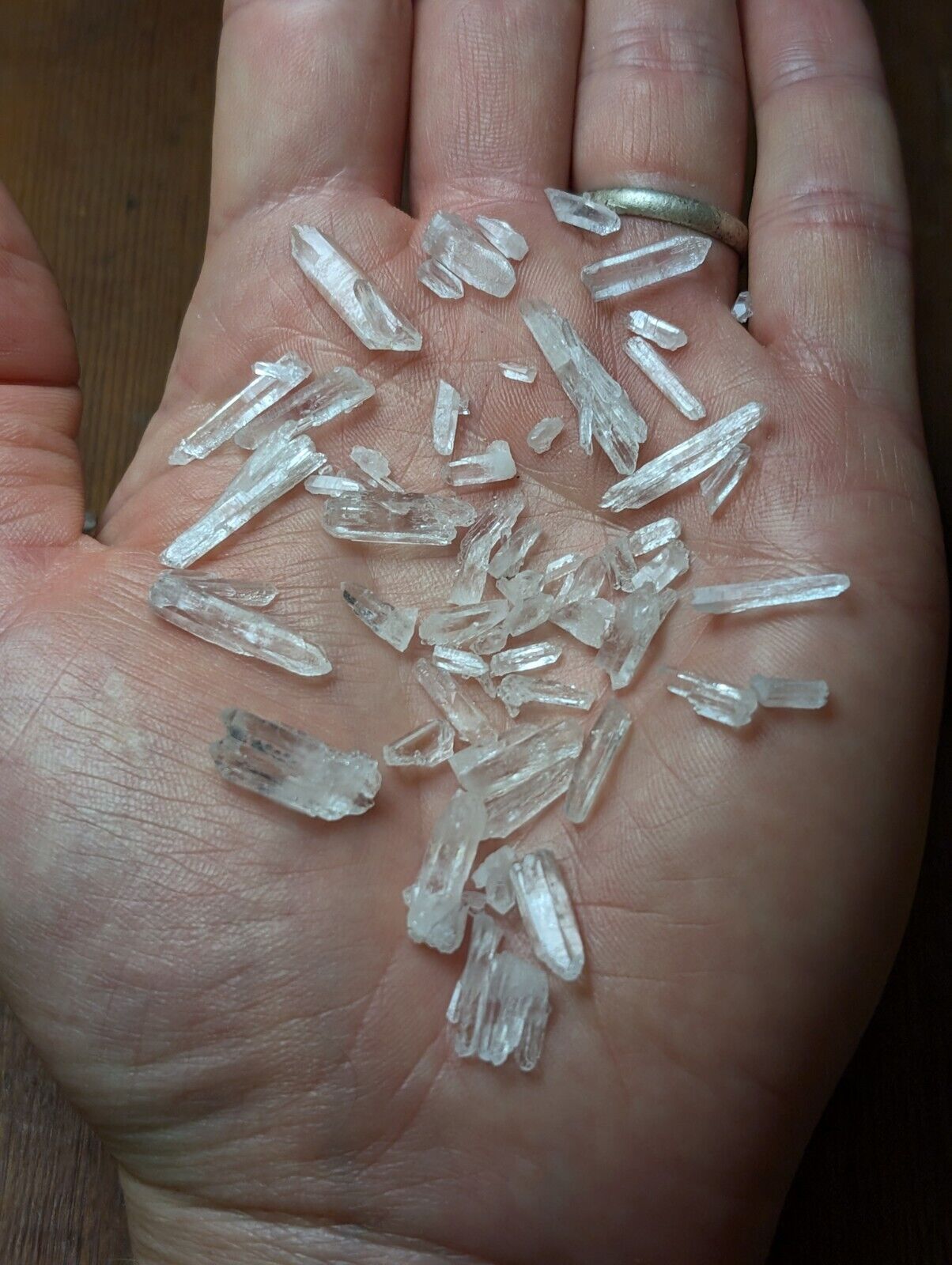 x50 Small Jeffrey Quarry Solution Quartz Crystals Arkansas Old Stock OOAK Set - Collectibles:Rocks Fossils &