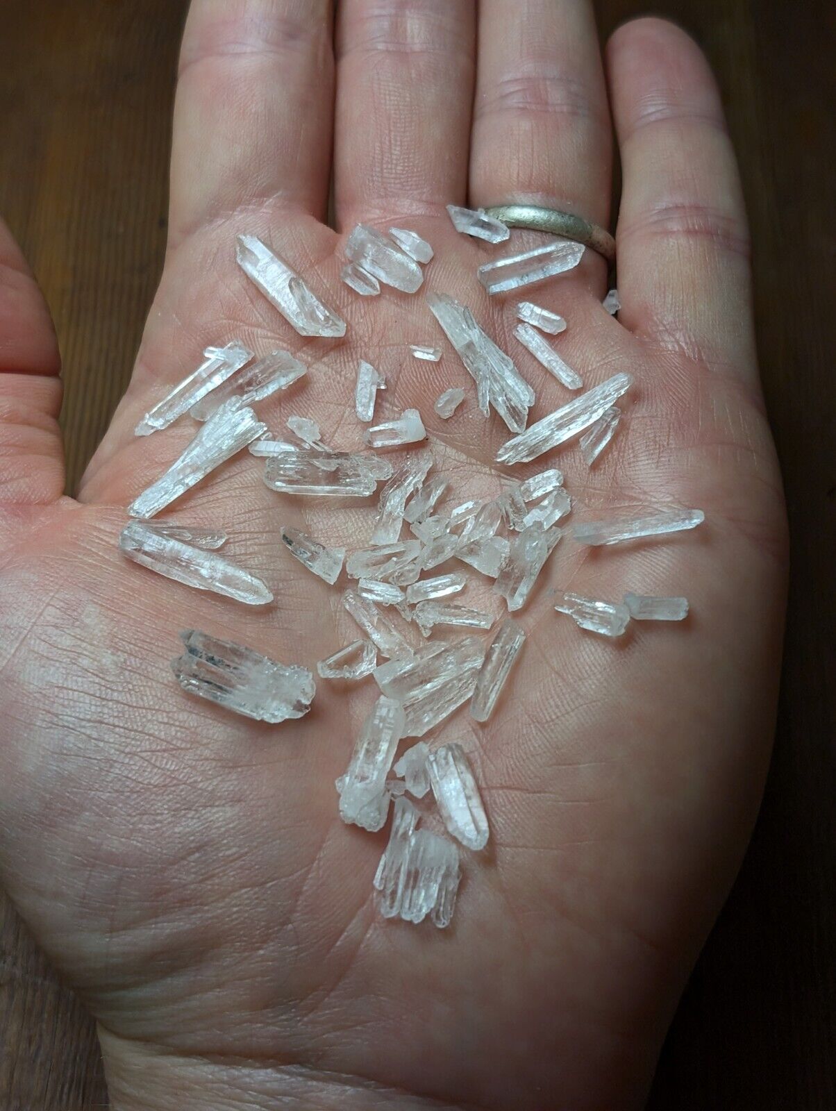 x50 Small Jeffrey Quarry Solution Quartz Crystals Arkansas Old Stock OOAK Set - Collectibles:Rocks Fossils &