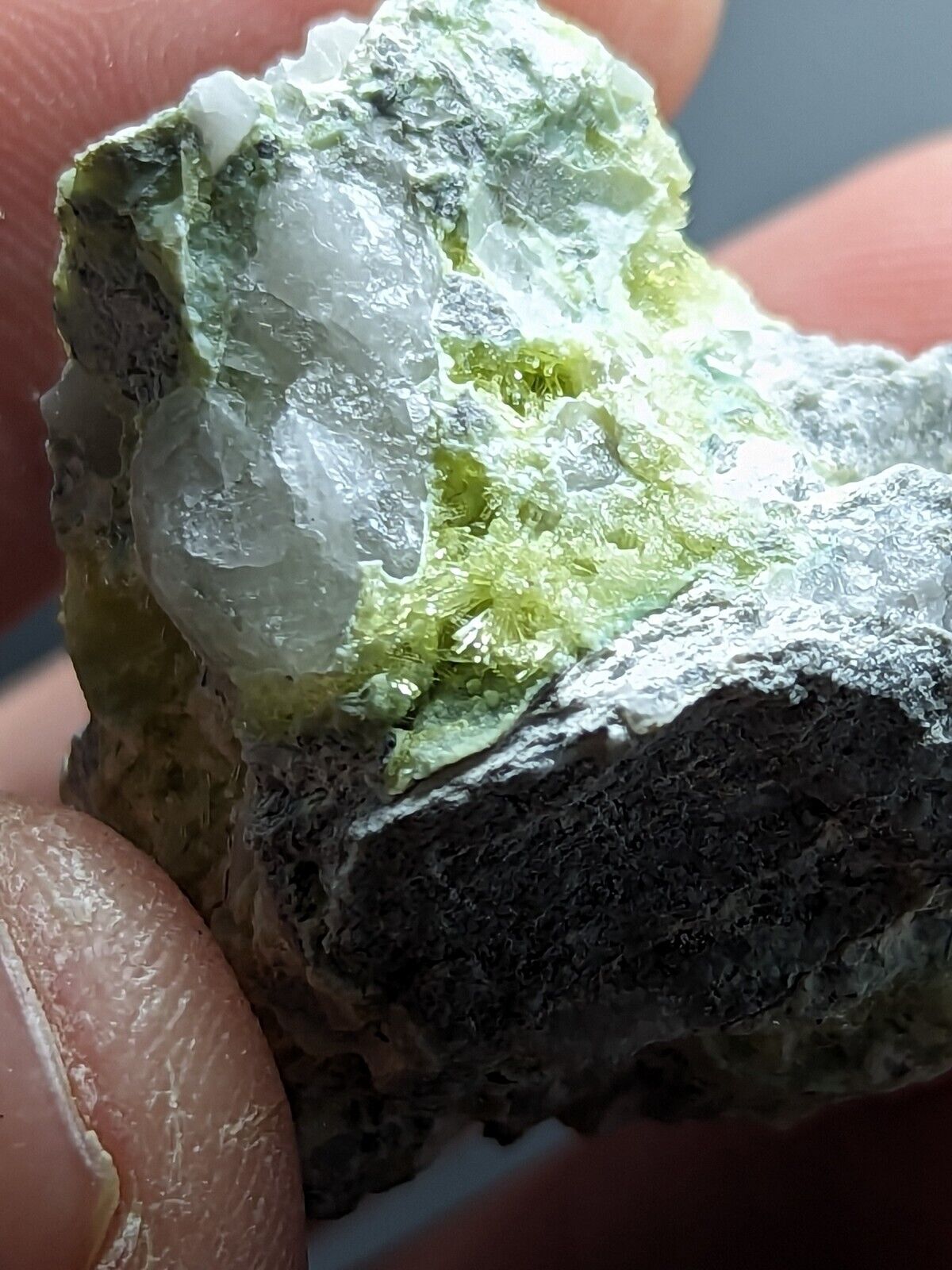 Yellow/ Green Wavellite - John Aleshire Porspect Polk County Arkansas Rare - Collectibles:Rocks Fossils &