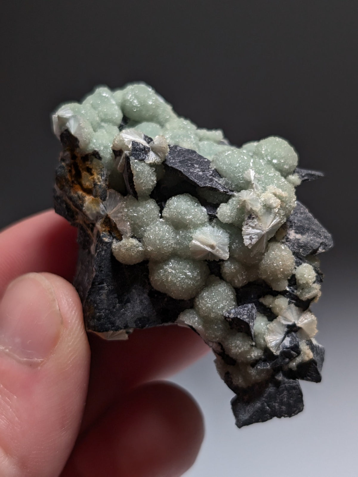 A+ UV Reactive Wavellite -Fantastic Old Stock- Mauldin Mountain, Arkansas, Rare