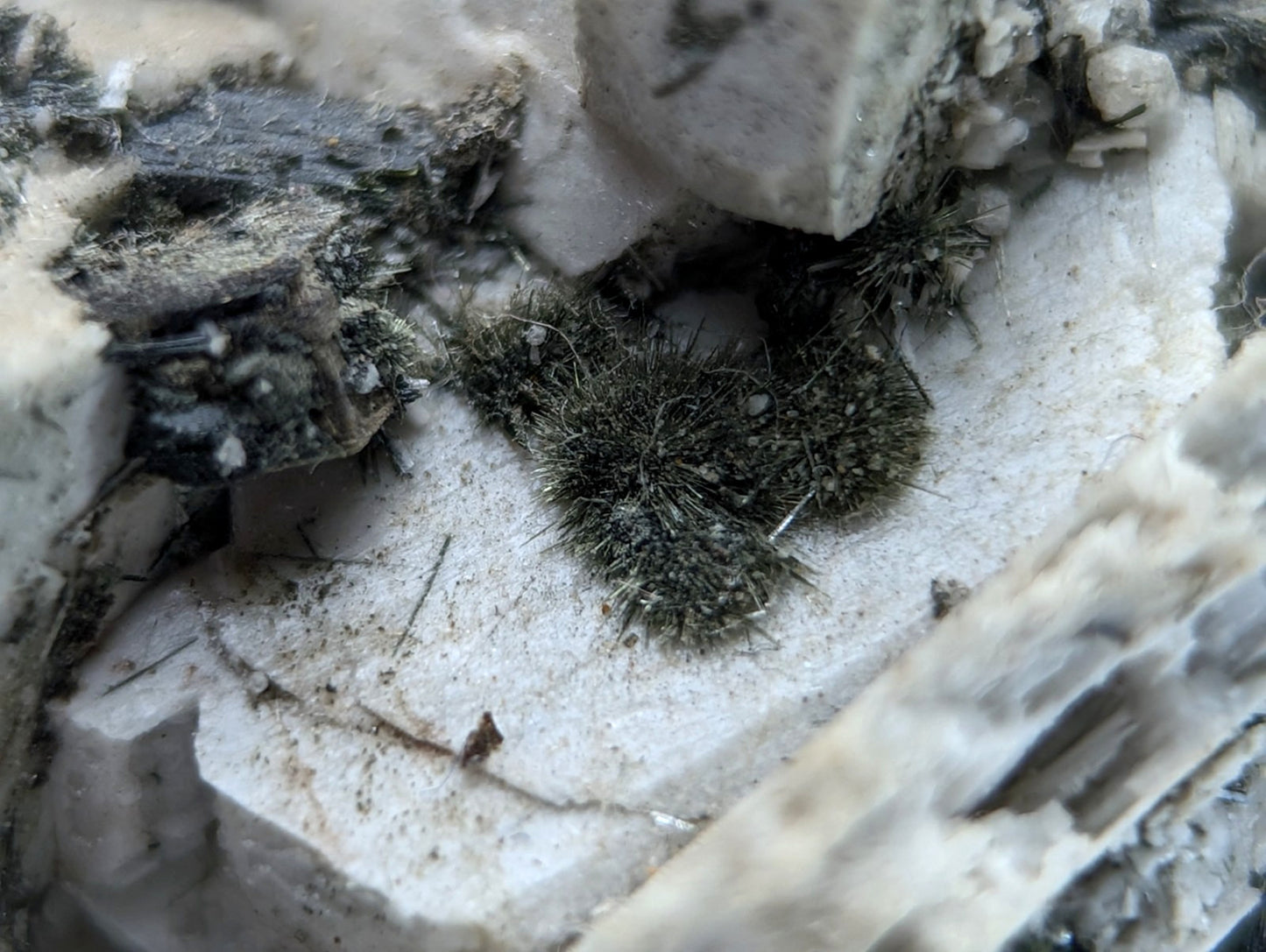 Albite, Biotite, Aegerine, Analcime, 3M Quarry, Little Rock, Arkansas, Delinde!
