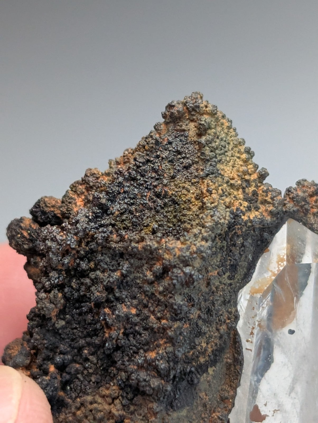 VERY Unique Goethite-capped Quartz Crystal, Montgomery County, Arkansas, USA