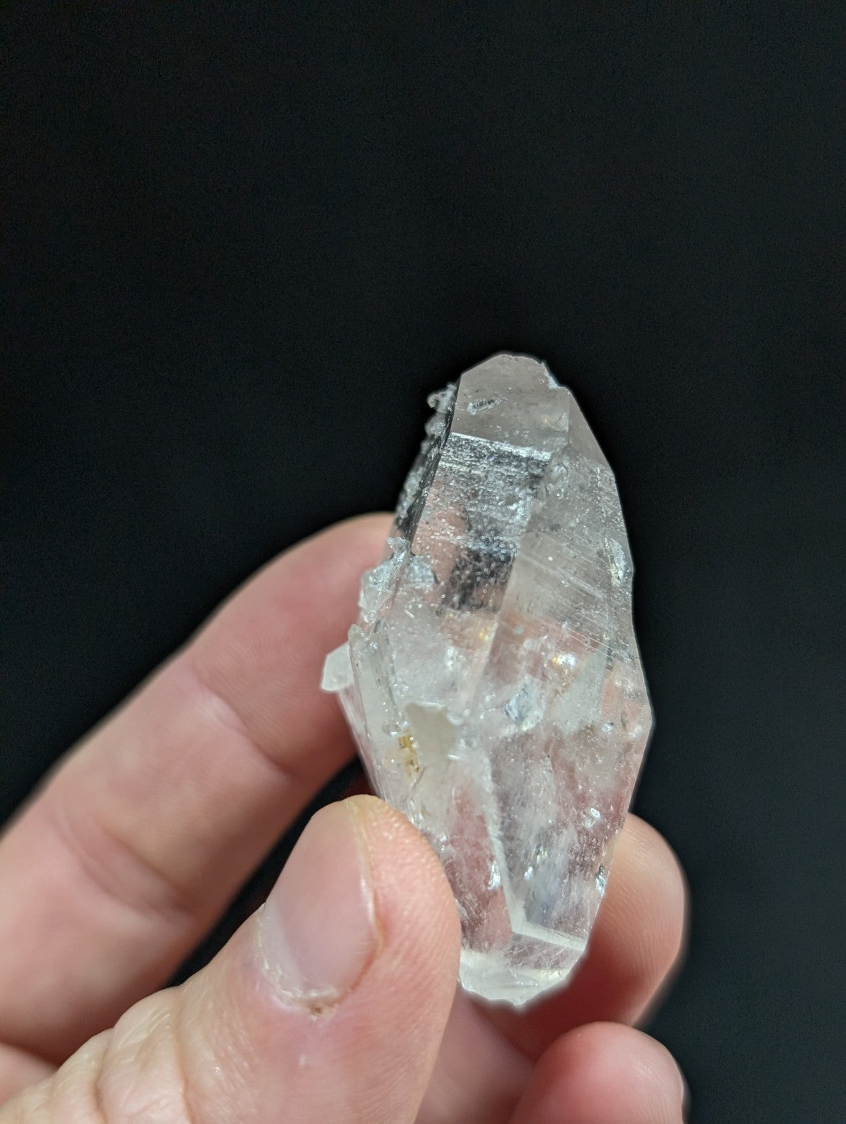 Double Terminated Quartz Crystal Point w/ Quartz inclusions, Arkansas, USA