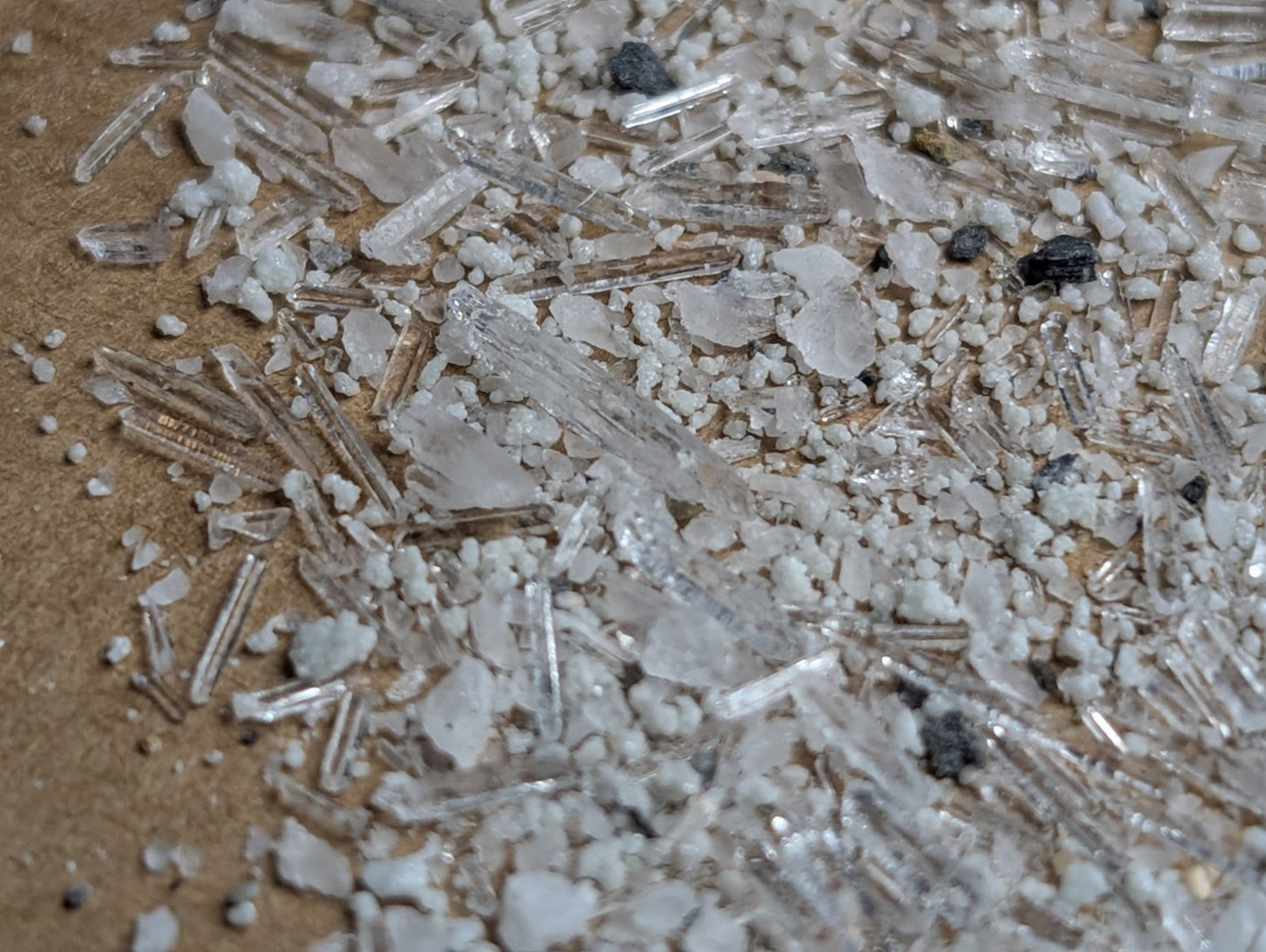 7+ grams of Solution Quartz Crystal Points + Cookeite, Jeffrey Quarry, Arkansas