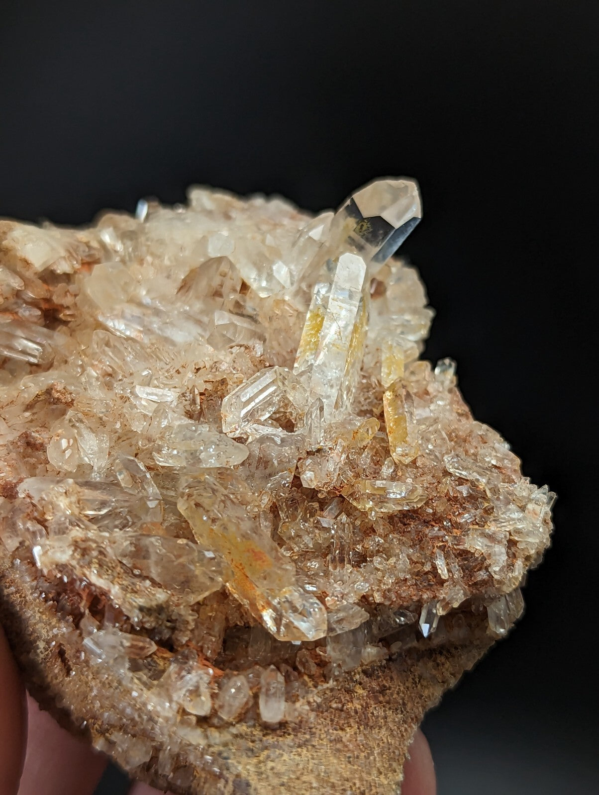Sparkly Arkansas Quartz Crystal Cluster, Montgomery Co, Arkansas, USA