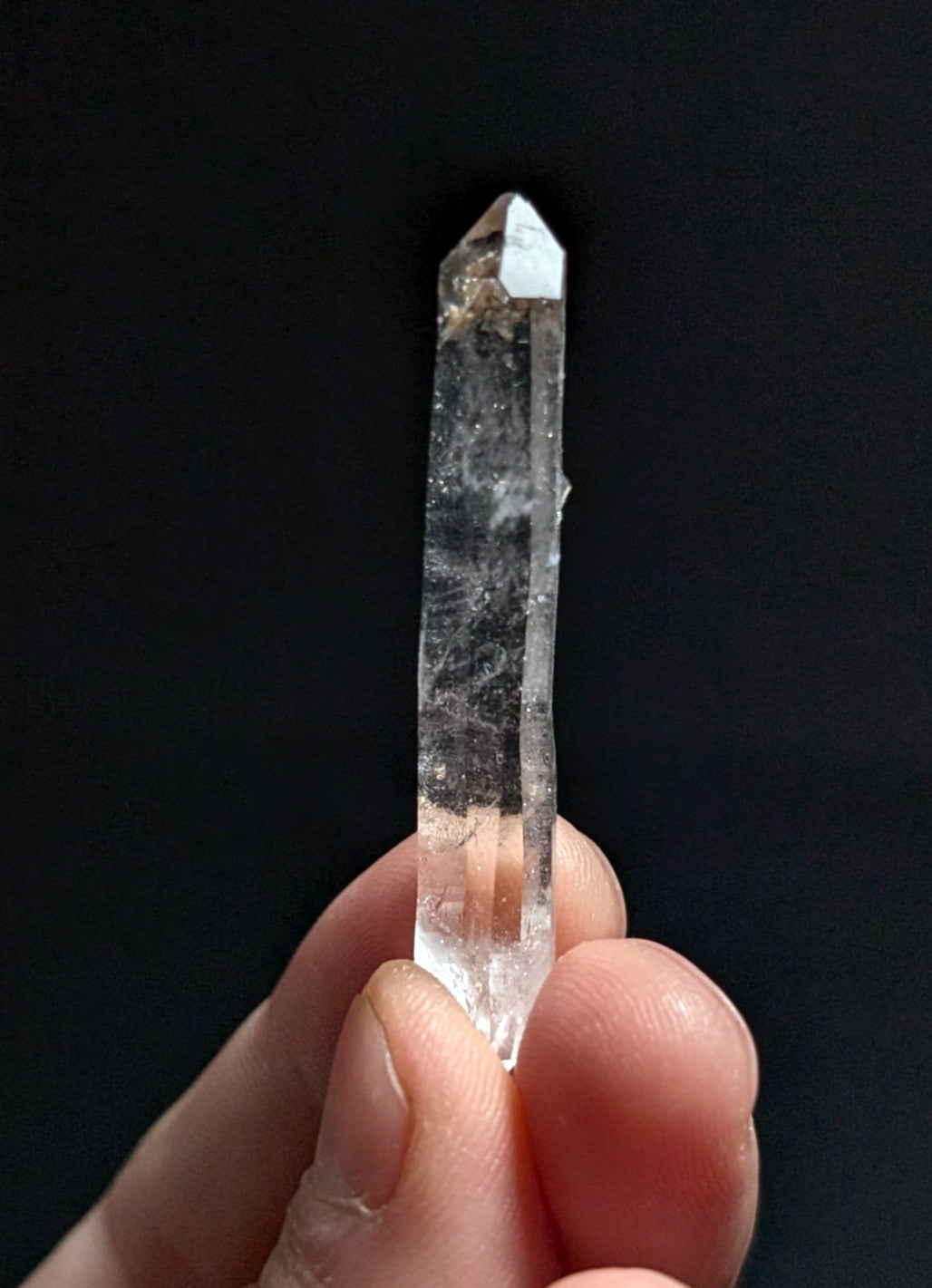 A+ RARE Quartz Crystal Point w/ Calcite inclusions, Montgomery County, Arkansas