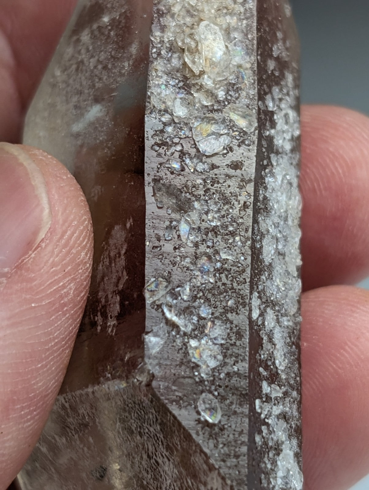 Natural Smoky Quartz Crystal w/ Very unique inclusions, Garland County, Arkansas