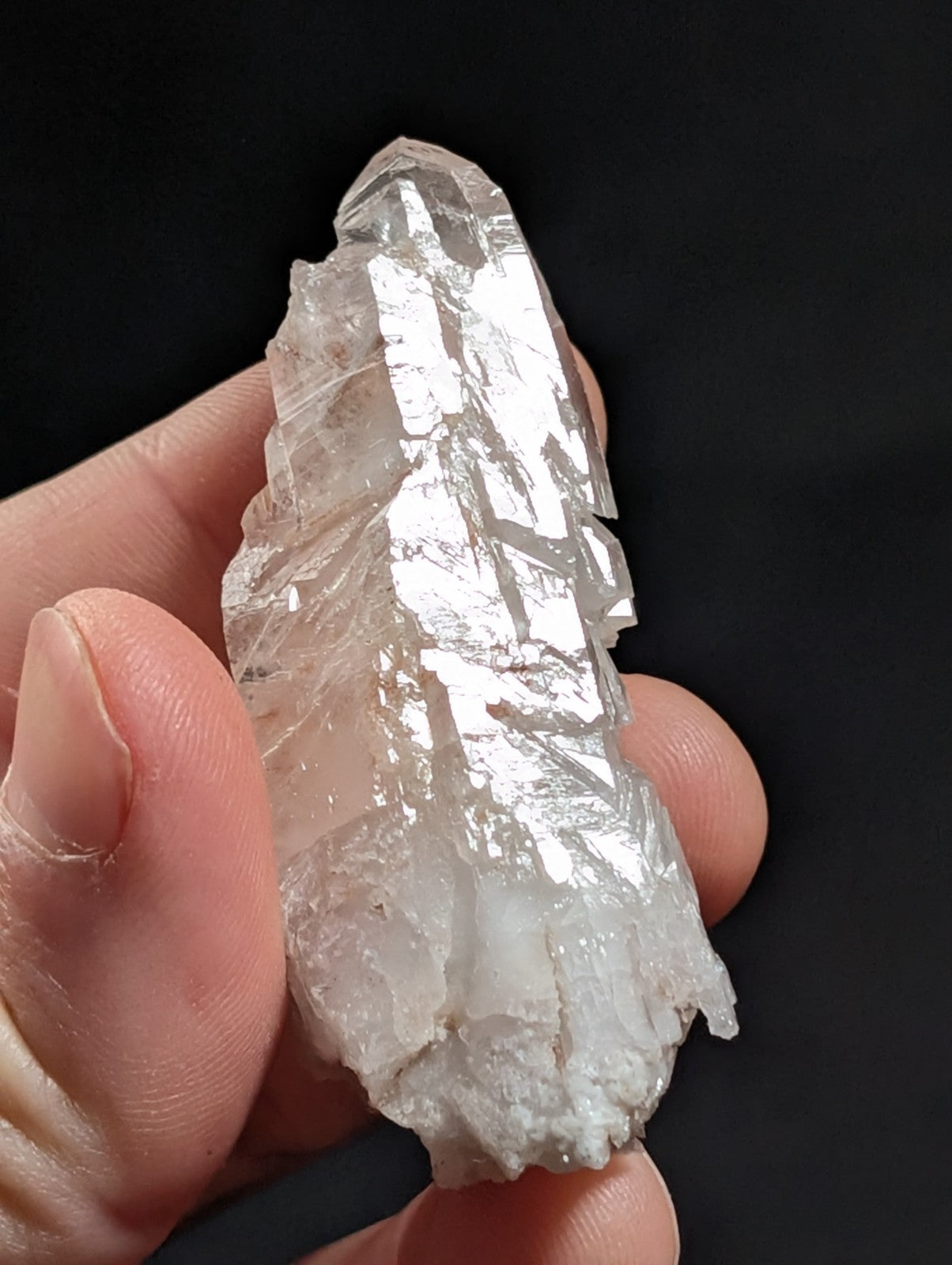 Growth Interference Quartz Crystal Point, Old Stock, Montgomery County, Arkansas