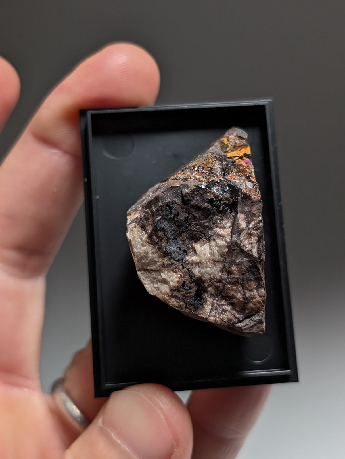 Rare Strengite + Kidwellite- Coon Creek, Polk County, Arkansas, w/ photo case