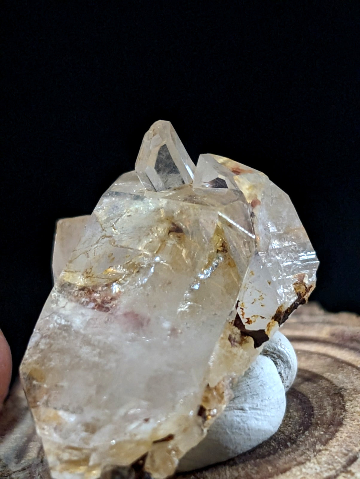 A+ Unique Quartz Crystal Cluster, Montgomery County, Arkansas, w/ base