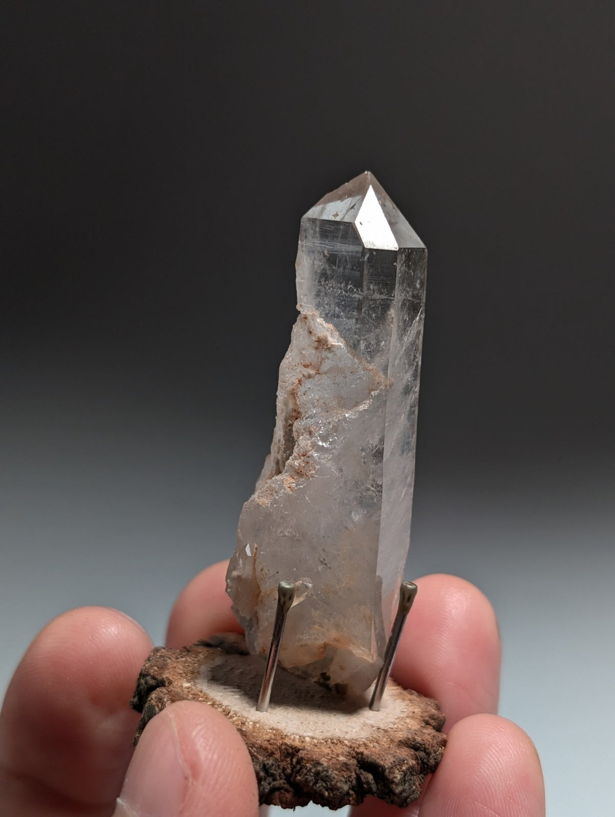 Quartz Crystal Point, Old Stock, Montgomery County, Arkansas, USA
