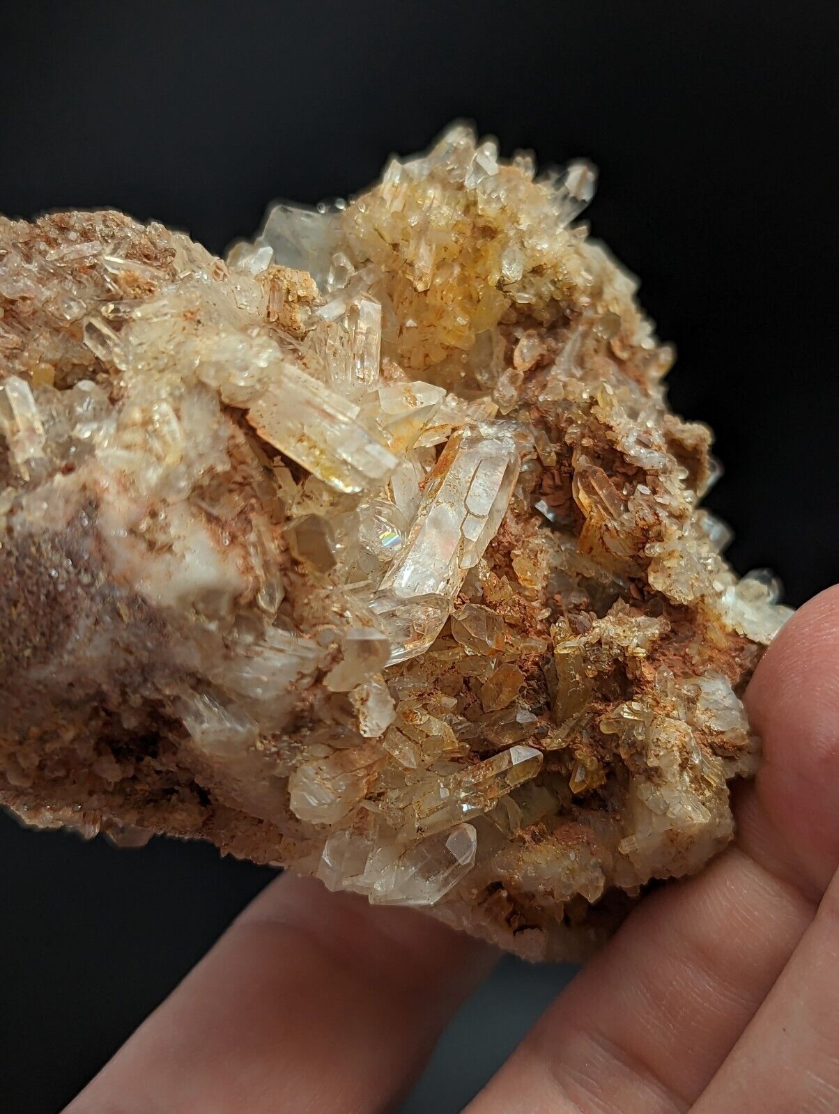 Sparkly Arkansas Quartz Crystal Cluster, Montgomery Co, Arkansas, USA
