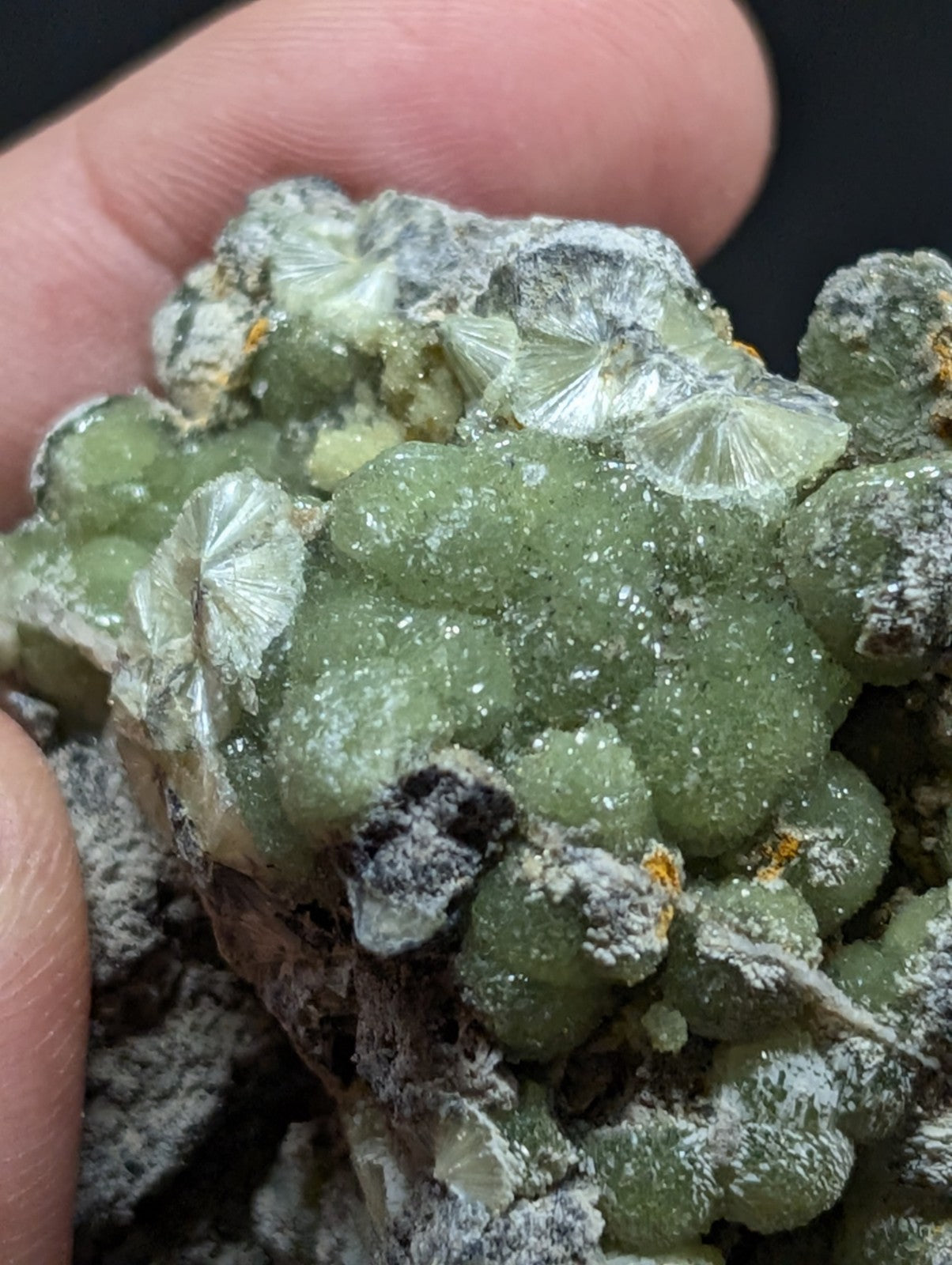 A+ Green Wavellite - Fantastic Old Stock - Mauldin Mountain, Arkansas, USA