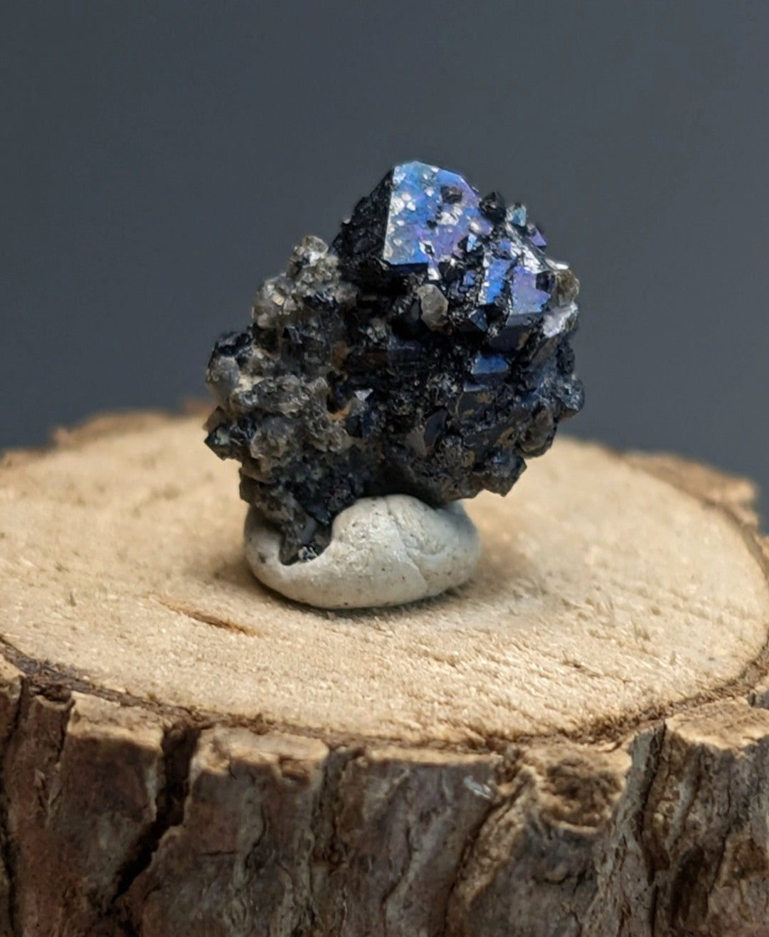 Brookite w/natural iridescence , Magnet Cove, Hot Spring Co. Arkansas, Old Stock
