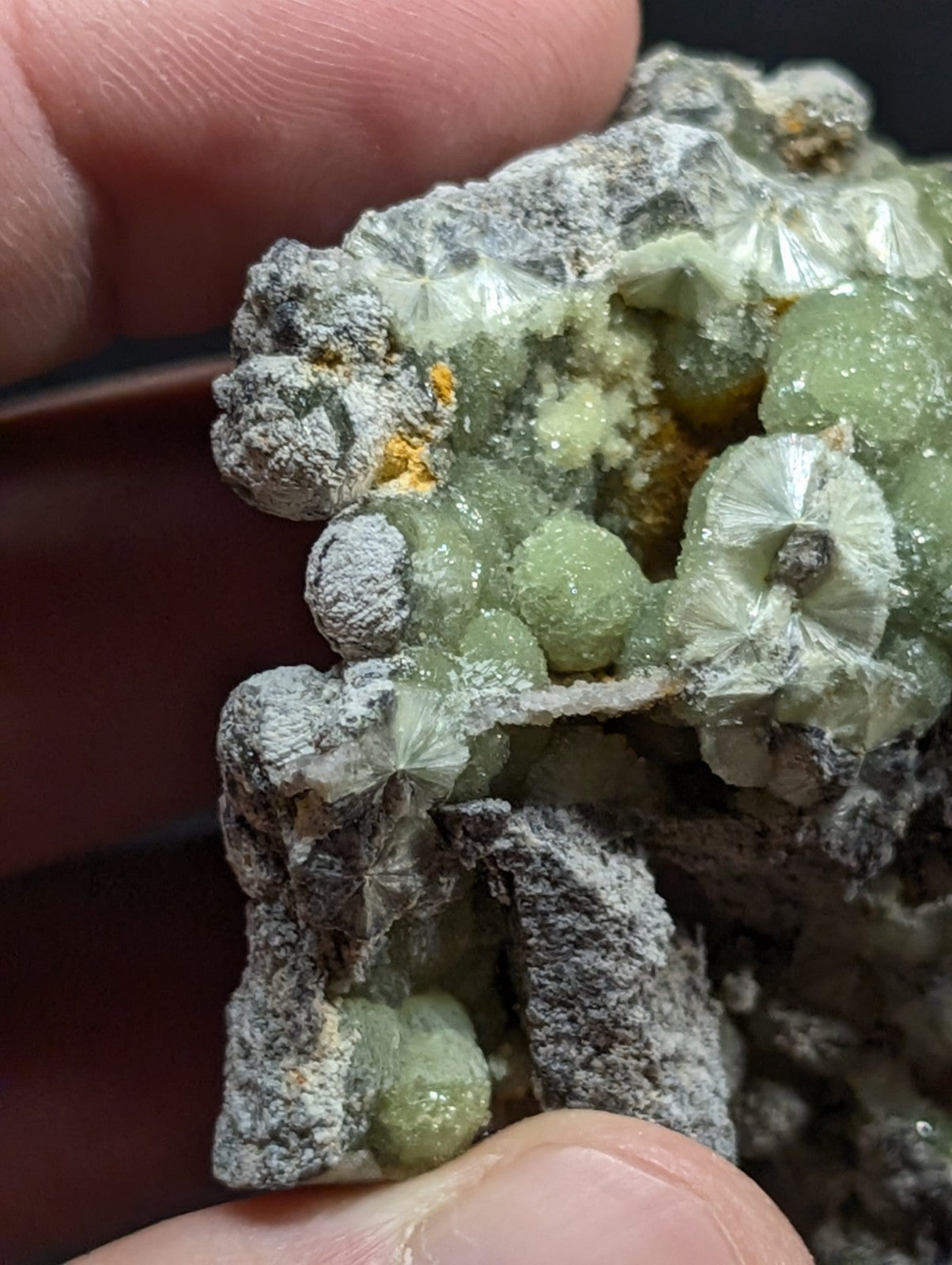 A+ Green Wavellite - Fantastic Old Stock - Mauldin Mountain, Arkansas, USA