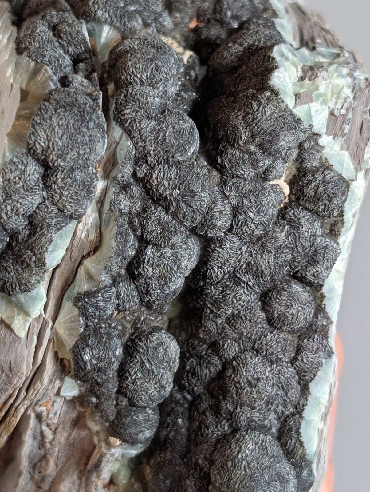 Black Wavellite - Fantastic Old Stock - Mauldin Mountain, Arkansas, USA, Rare