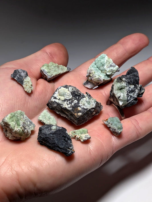 Set of 10 Wavellites - Fantastic Old Stock - Mauldin Mountain, Arkansas, ooak