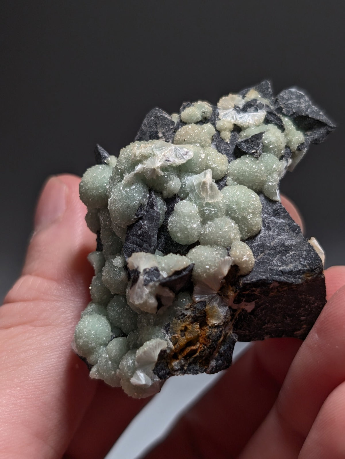 A+ UV Reactive Wavellite -Fantastic Old Stock- Mauldin Mountain, Arkansas, Rare