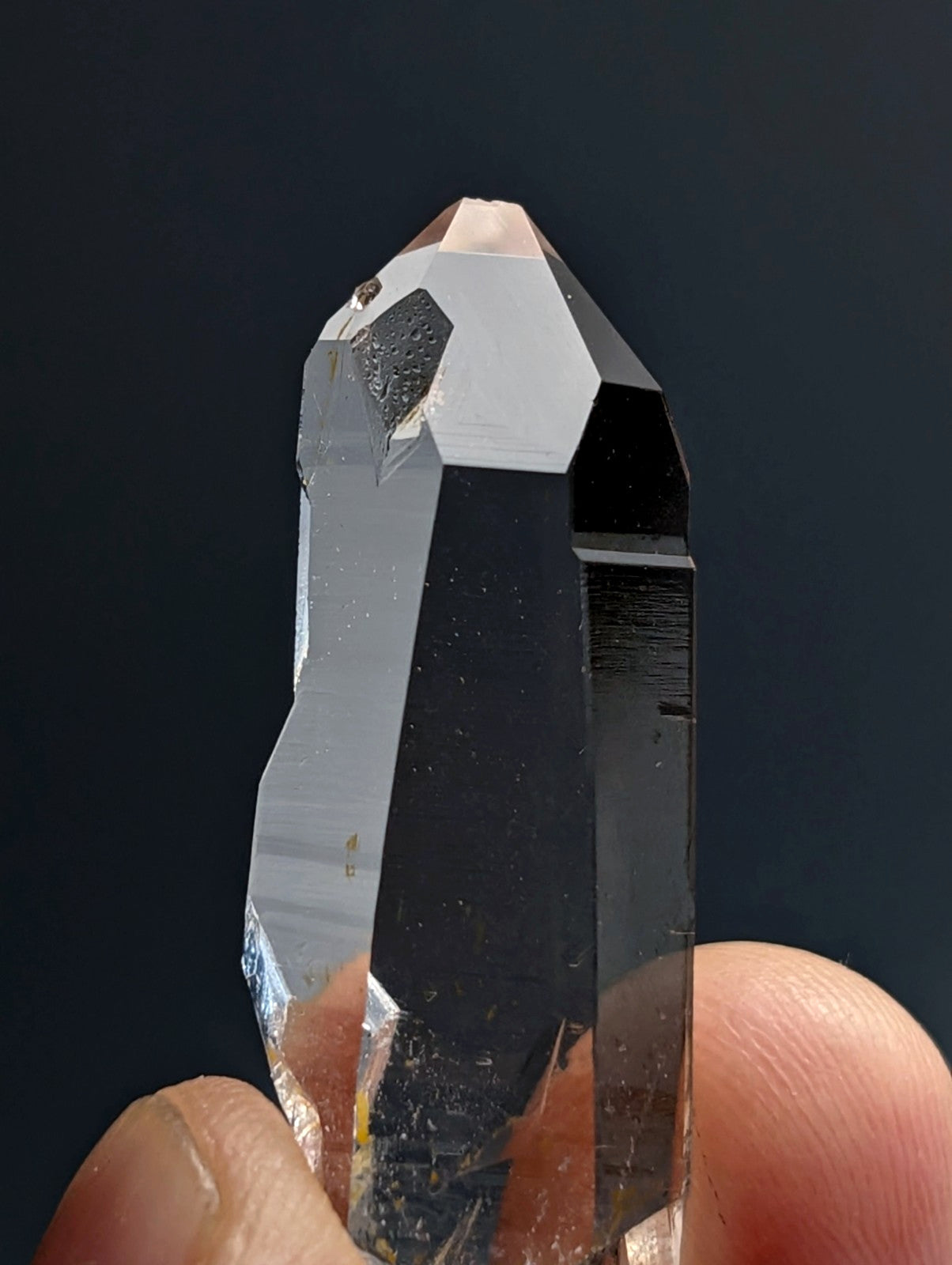 A+++ Optical Quartz Crystal Point, Montgomery County, Arkansas, USA, Stunning!