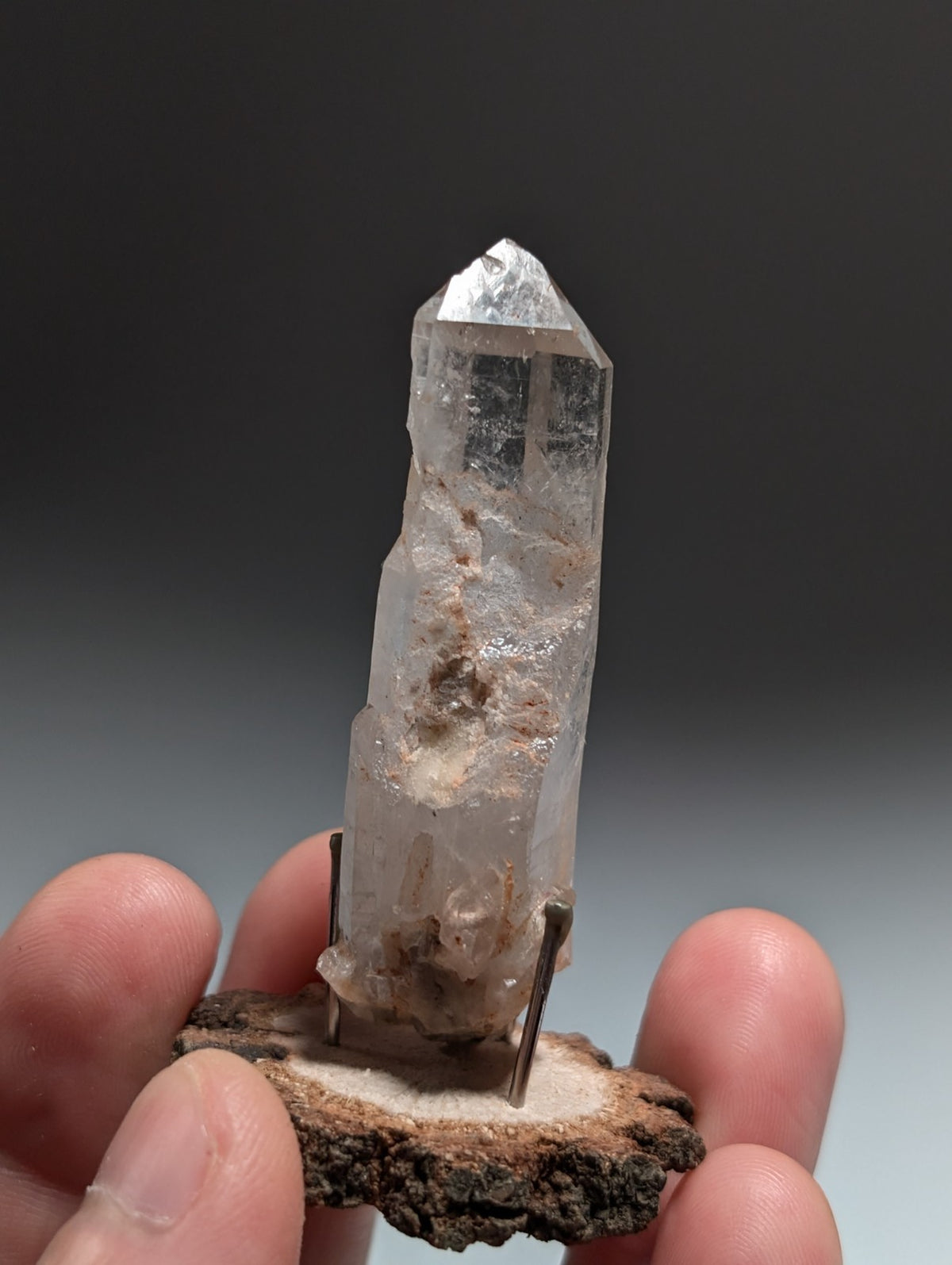 Quartz Crystal Point, Old Stock, Montgomery County, Arkansas, USA