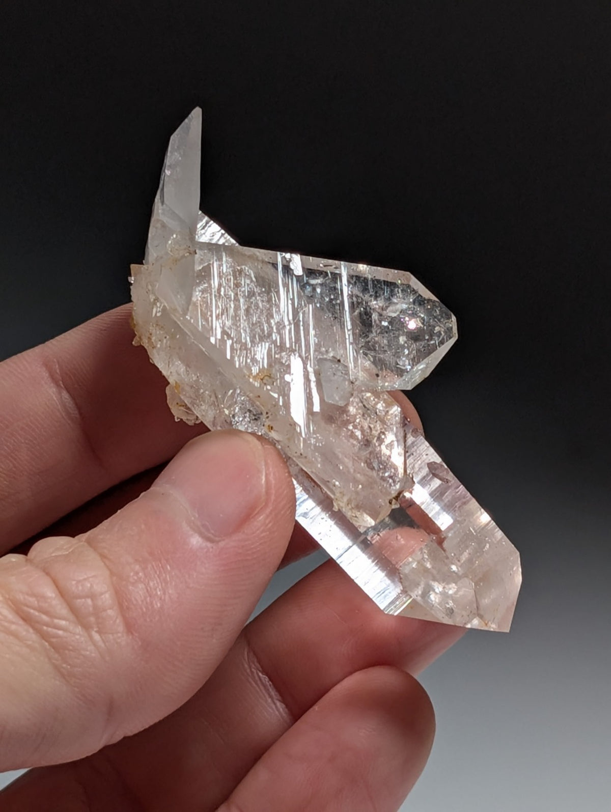 A+ Quartz Crystal Oddity w/ "Heart", Double Terminated, Garland County, Arkansas