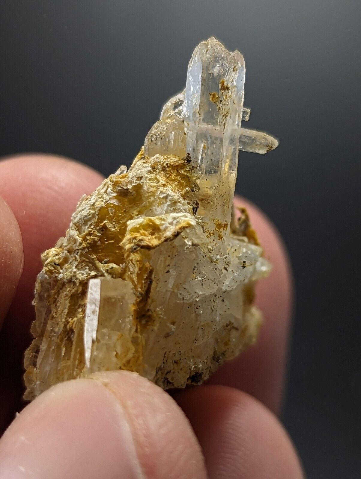 Jeffrey Quarry Quartz Crystal w/ Rectorite, Ultra Rare, Arkansas Old Stock