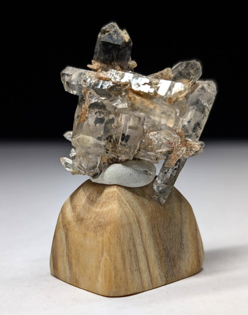 A+ Amazing Quartz Crystal Burr w/ inclusions, Garland County, Arkansas, w/ base