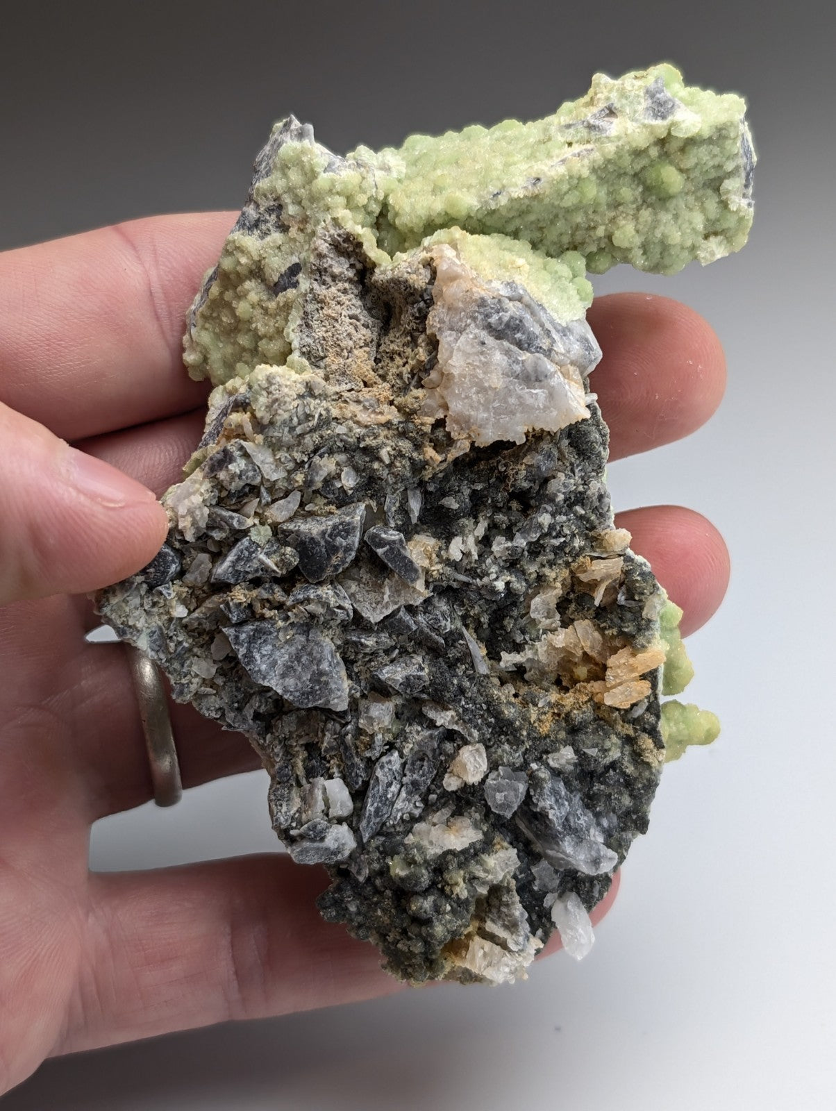 A+ Large FluorWavellite - Intermixed With SiO2- Mauldin Mountain, Arkansas, ooak