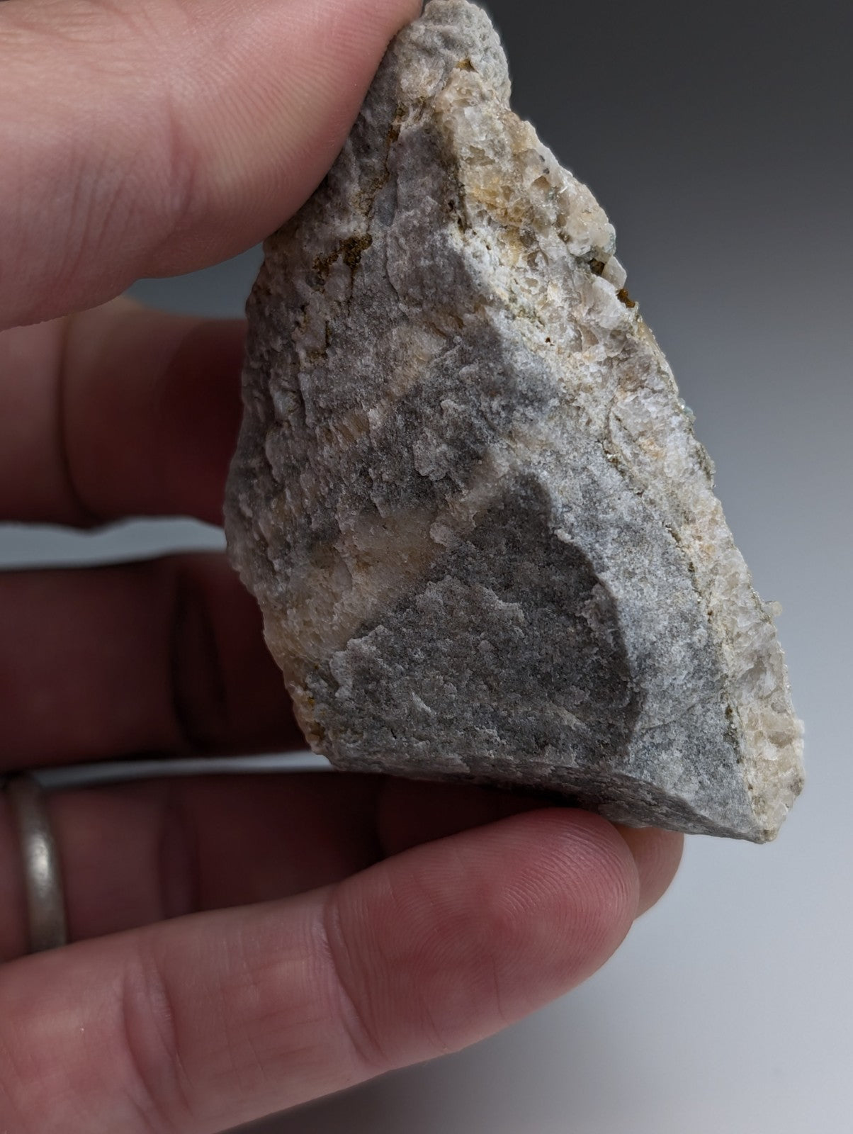 Blue-Green Cookeite on Quartz, Saline County, Arkansas, Old Stock, UV Reactive