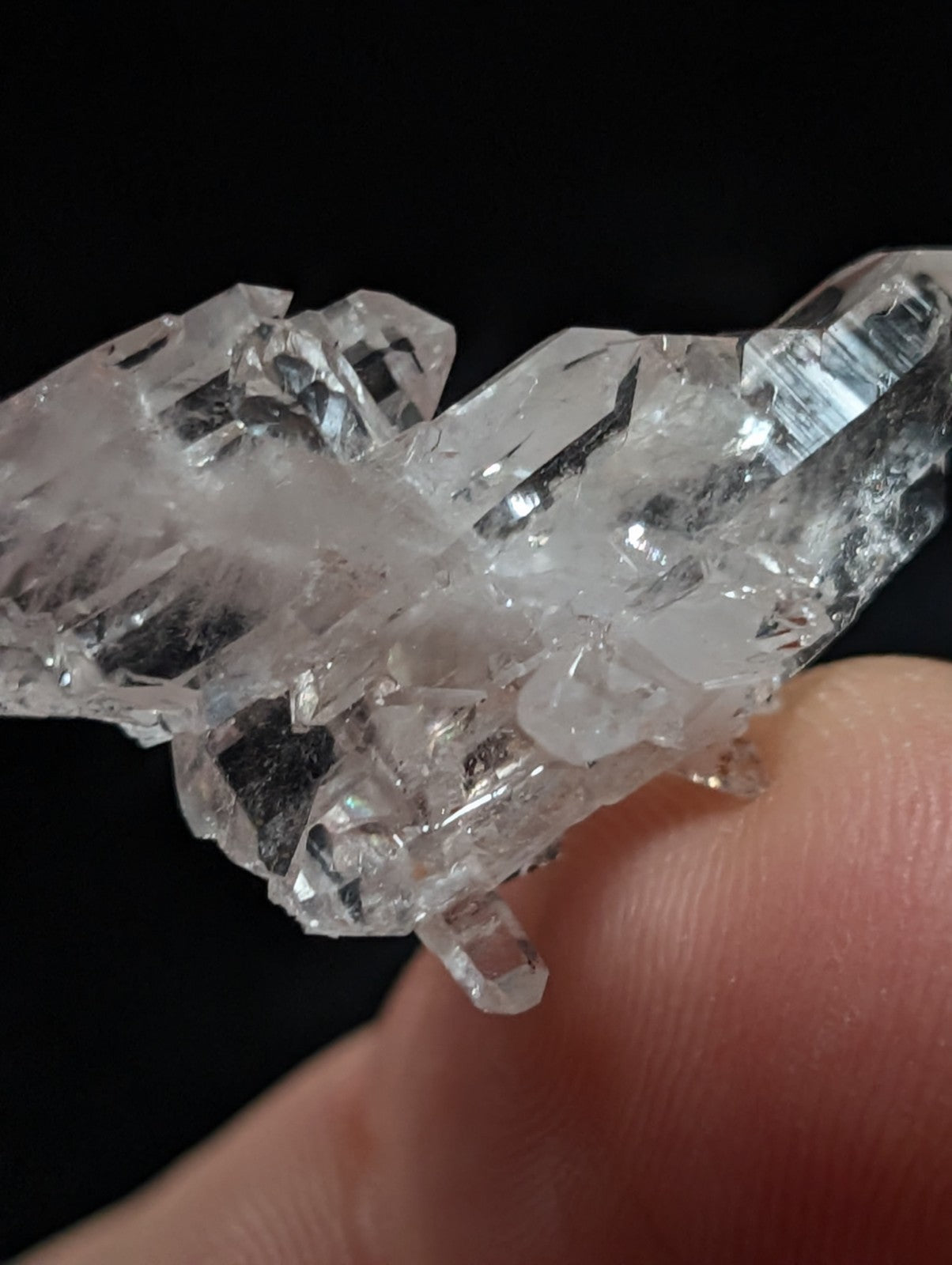 Clear Faden Quartz Crystal Cluster, Montgomery County, Arkansas, USA, A+